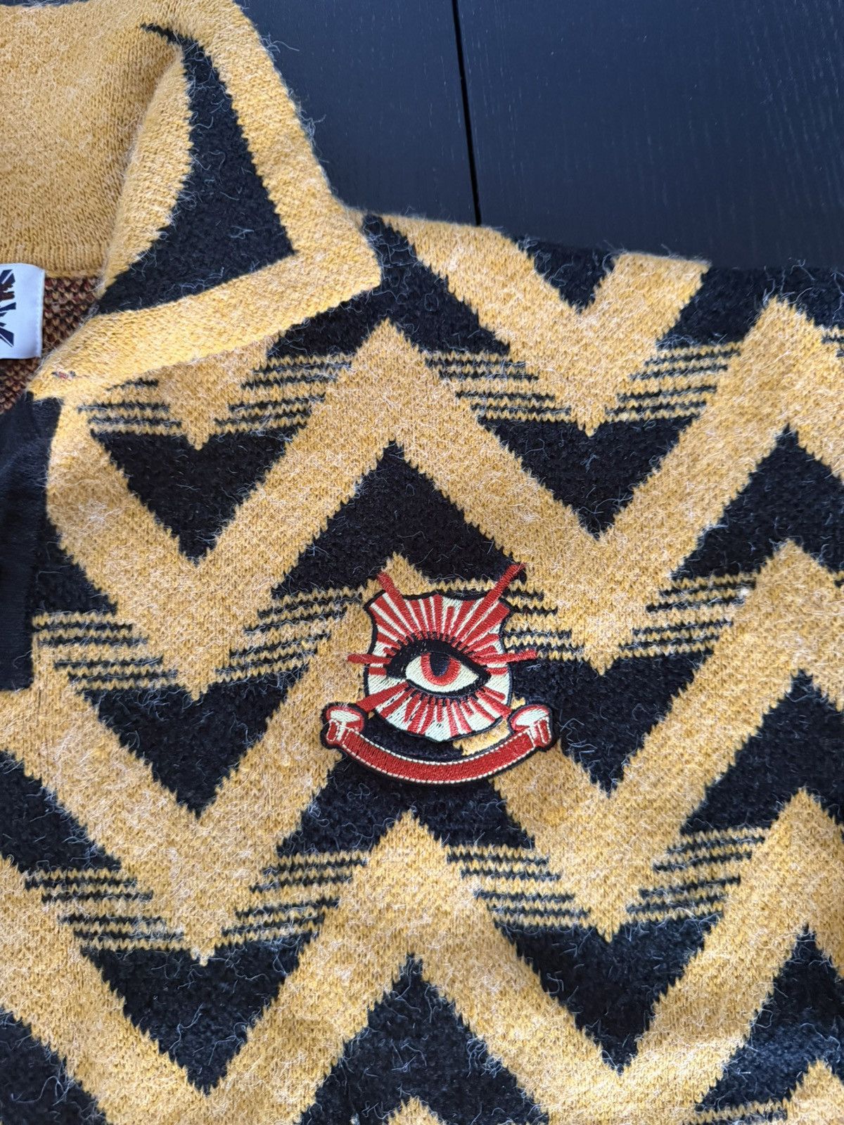 House of Errors House of Errors Orange Knit Rugby Polo Size L Size US L / EU 52-54 / 3 - 4 Thumbnail