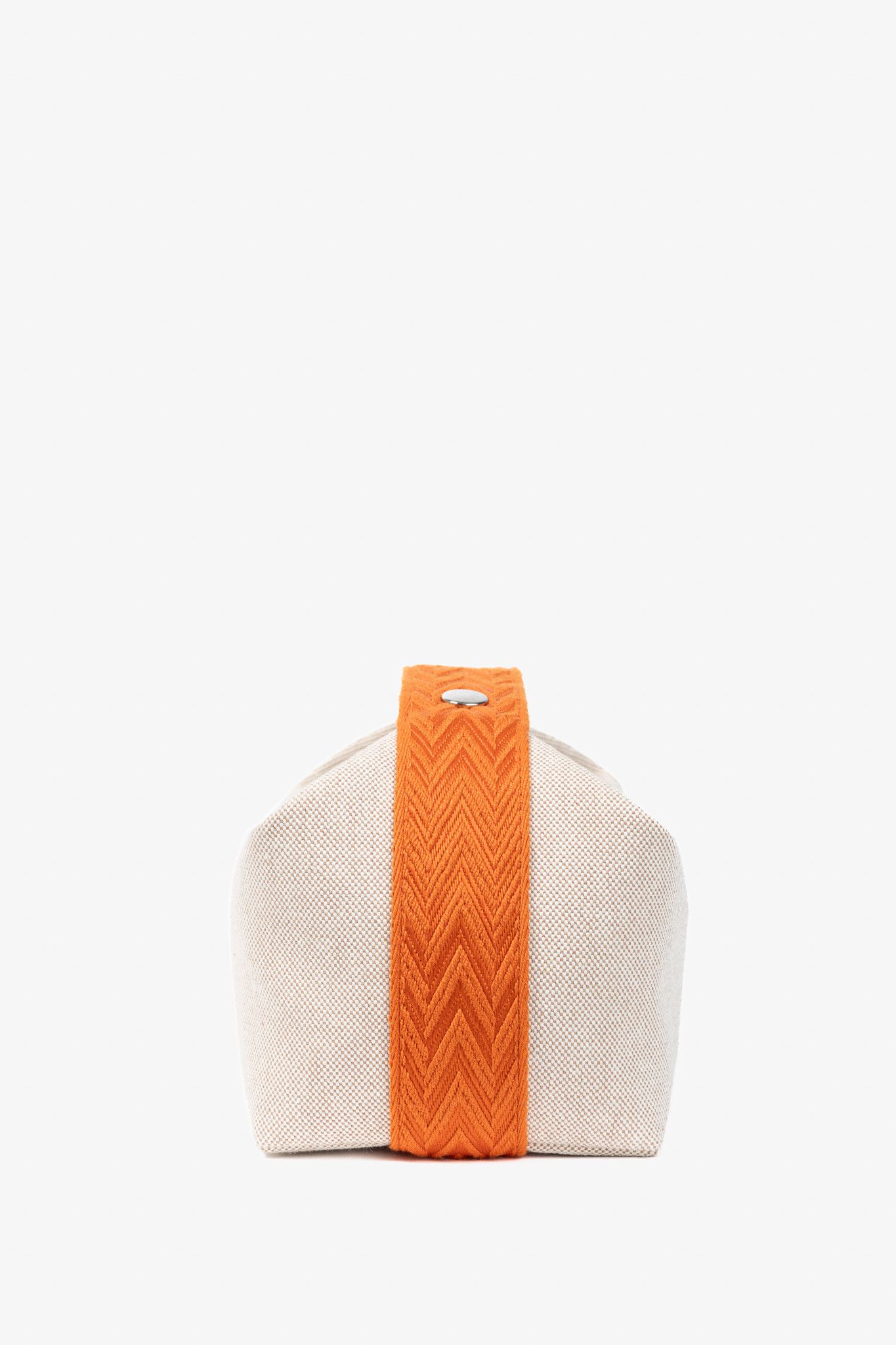 Hermes Hermes Bride-a-Brac Small Model Canvas & Chevron Strap Case Size ONE SIZE - 3 Thumbnail