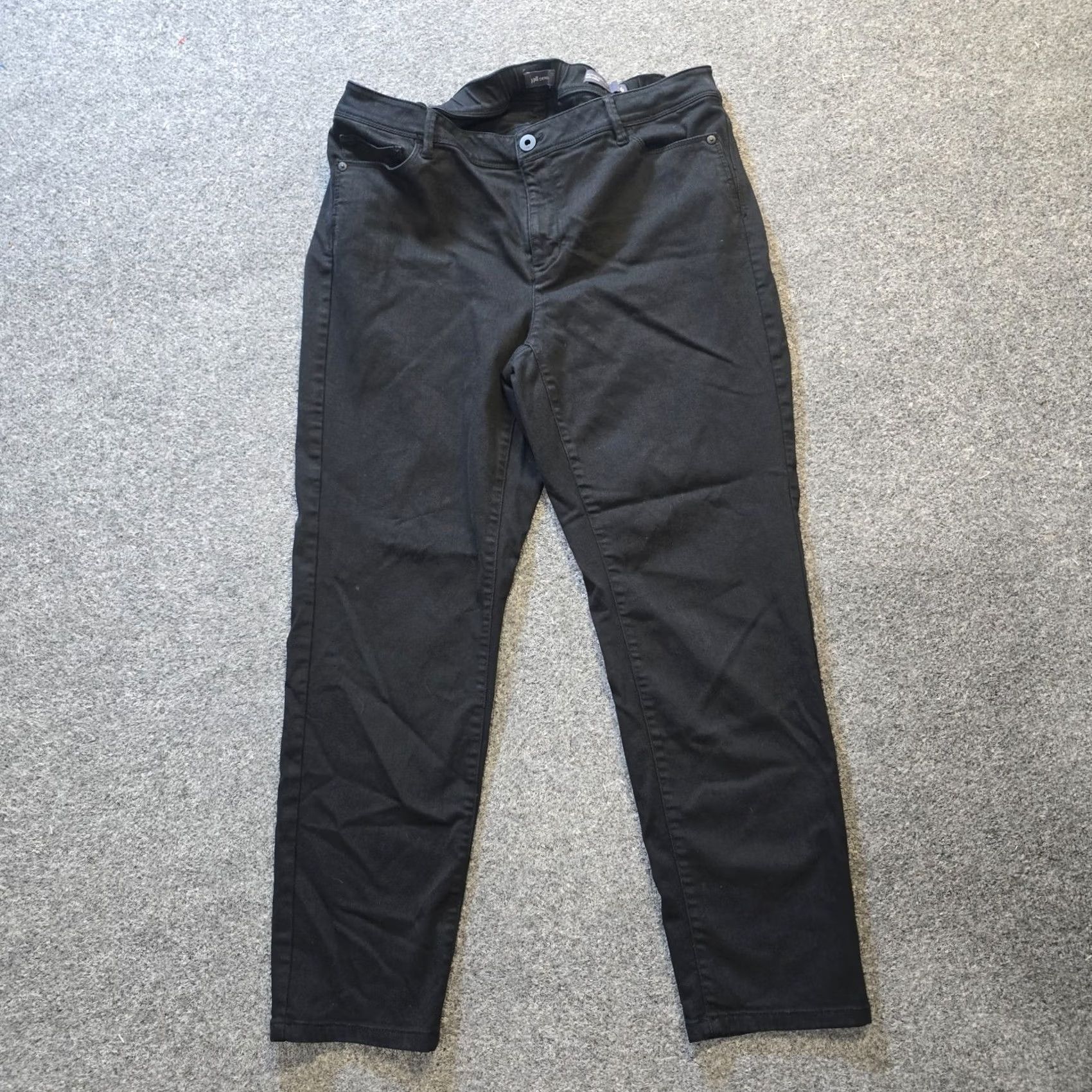J. Jill J. Jill Jeans Women Size 16 Black Denim Slim Ankle Mid Rise Casual Pants Size 38" / US 16 / IT 52 - 2 Thumbnail