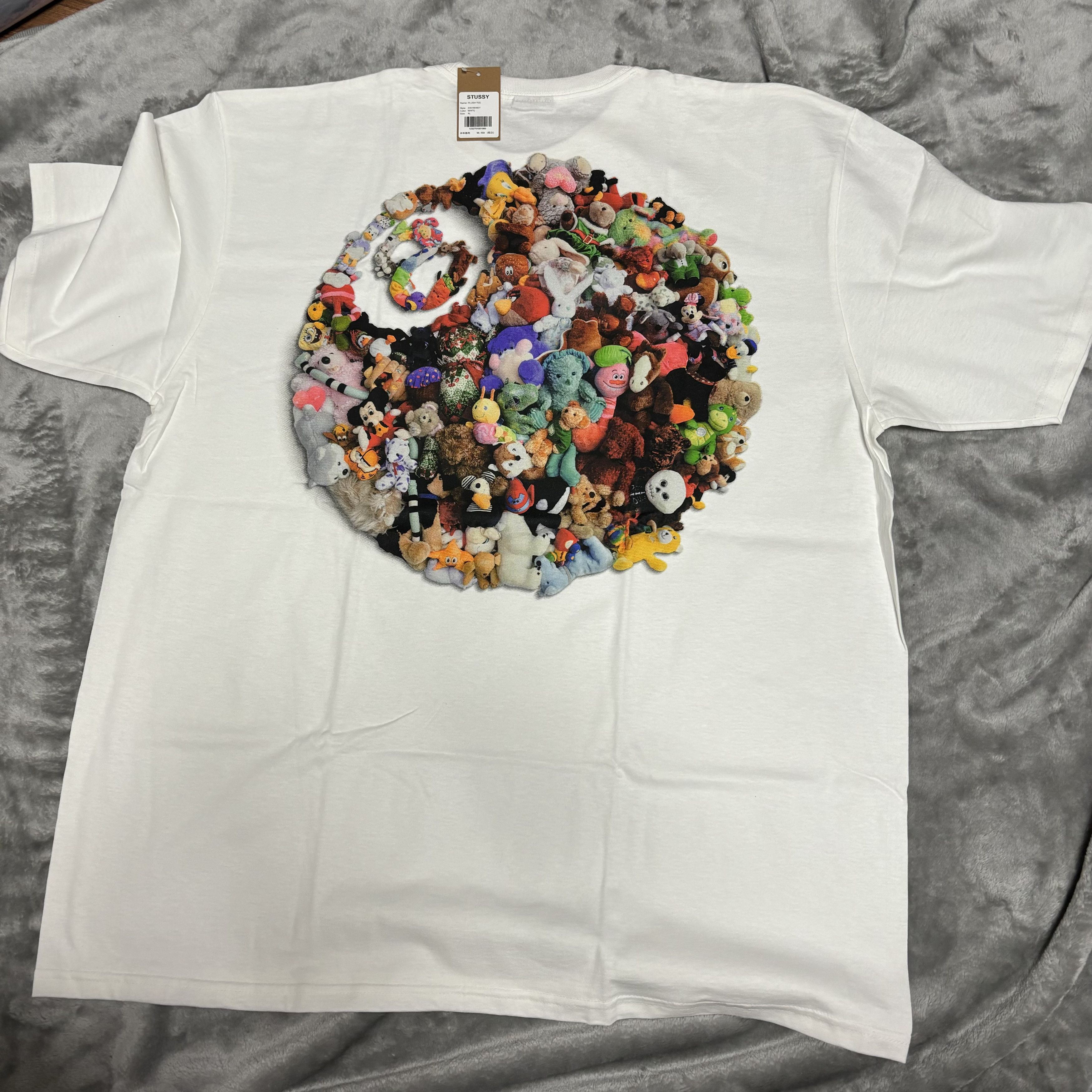 Stussy Stussy Plush Tee White Size US L / EU 52-54 / 3 - 3 Thumbnail