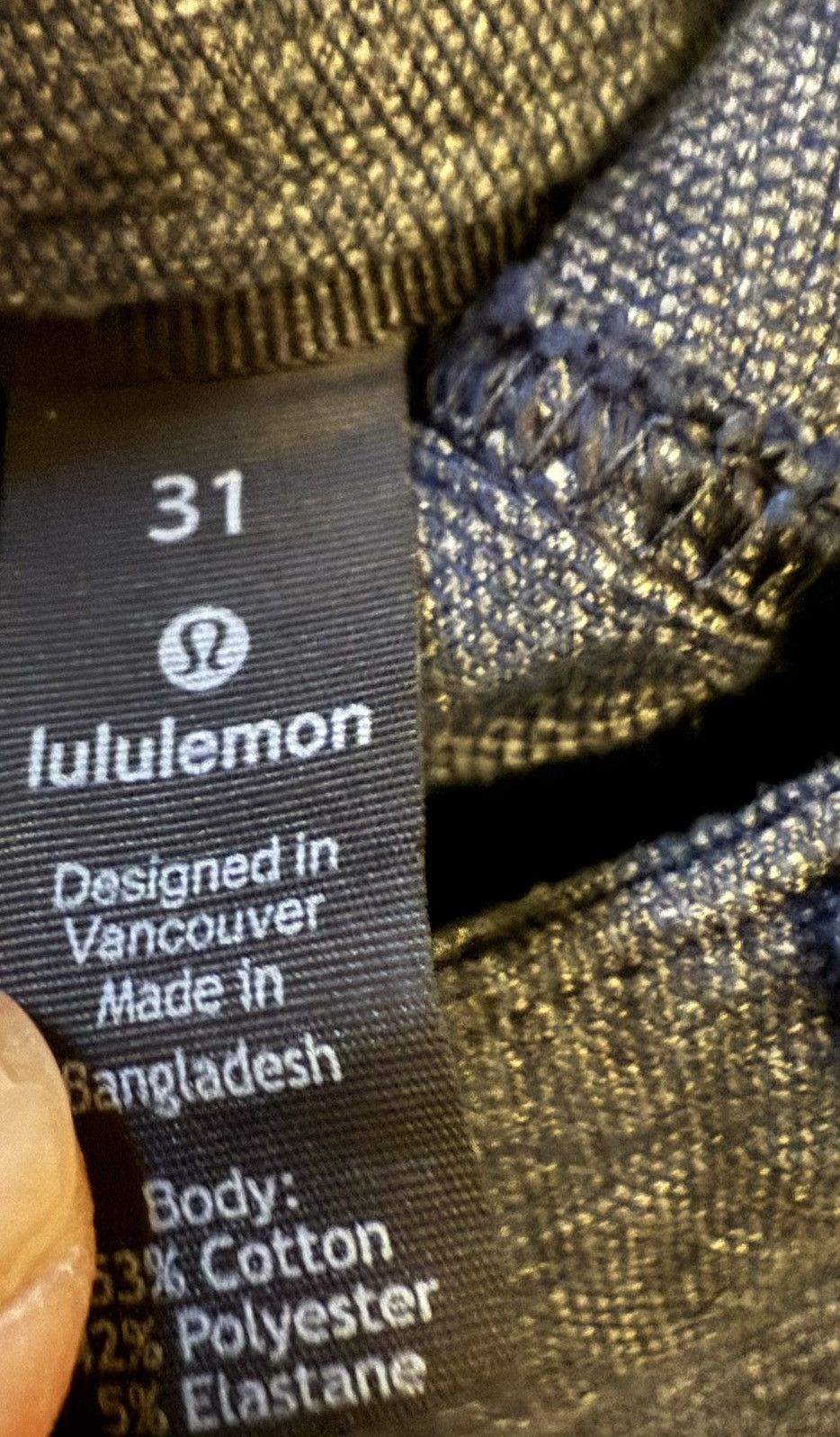 Lululemon Lululemon ABC Pant Slim *Tech Canvas Heathered Navy size 31 Size US 31 - 10 Thumbnail
