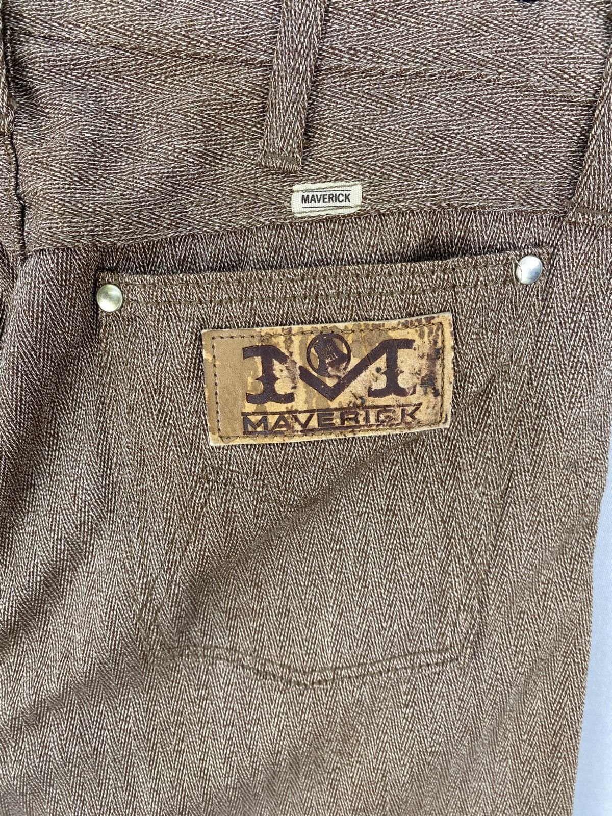 Japanese Brand Vintage 90’s Maverick Herringbone Twill Casual Pants Size US 31 - 11 Thumbnail