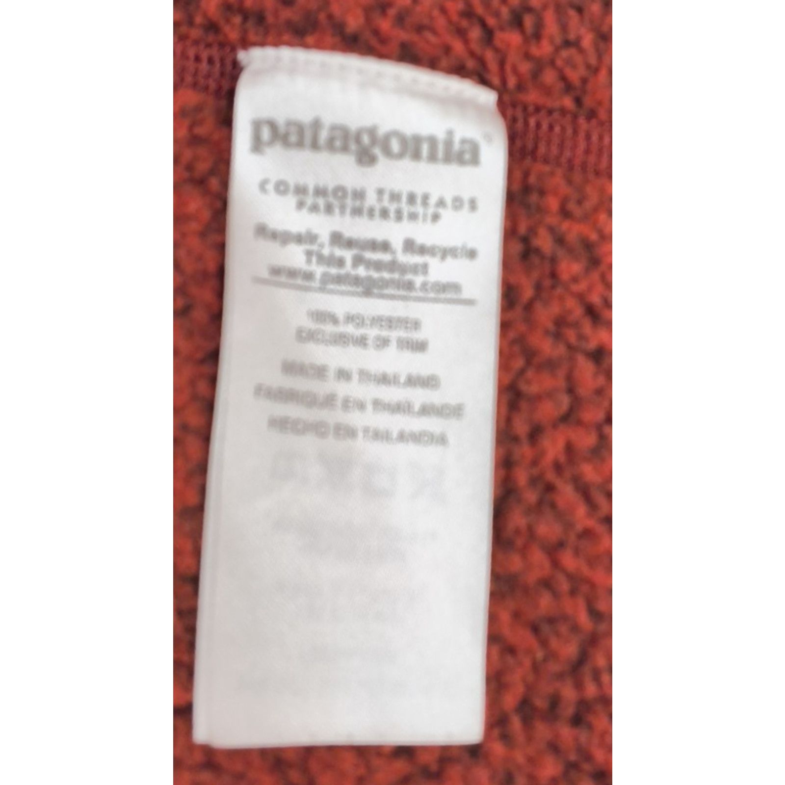 Patagonia Patagonia Better Sweater Men's M Red 1/4 Zip Fleece Lined Size US M / EU 48-50 / 2 - 8 Thumbnail