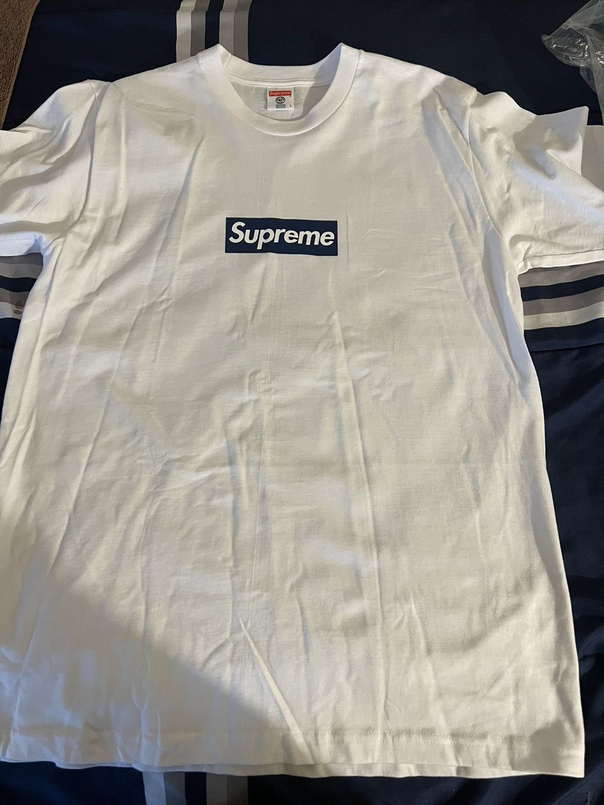 Supreme Yankees Box Logo Tee | Grailed