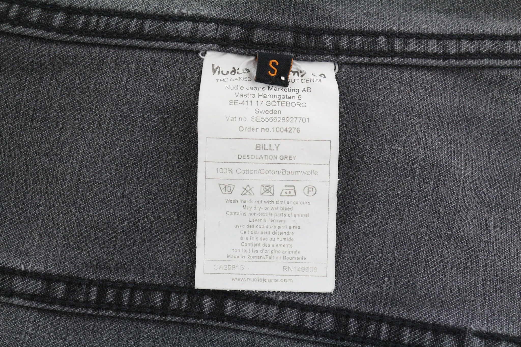 Nudie Jeans BILLY S Desolation Grey Polo Patch Pocket Jacket 82468 Size US S / EU 44-46 / 1 - 7 Thumbnail