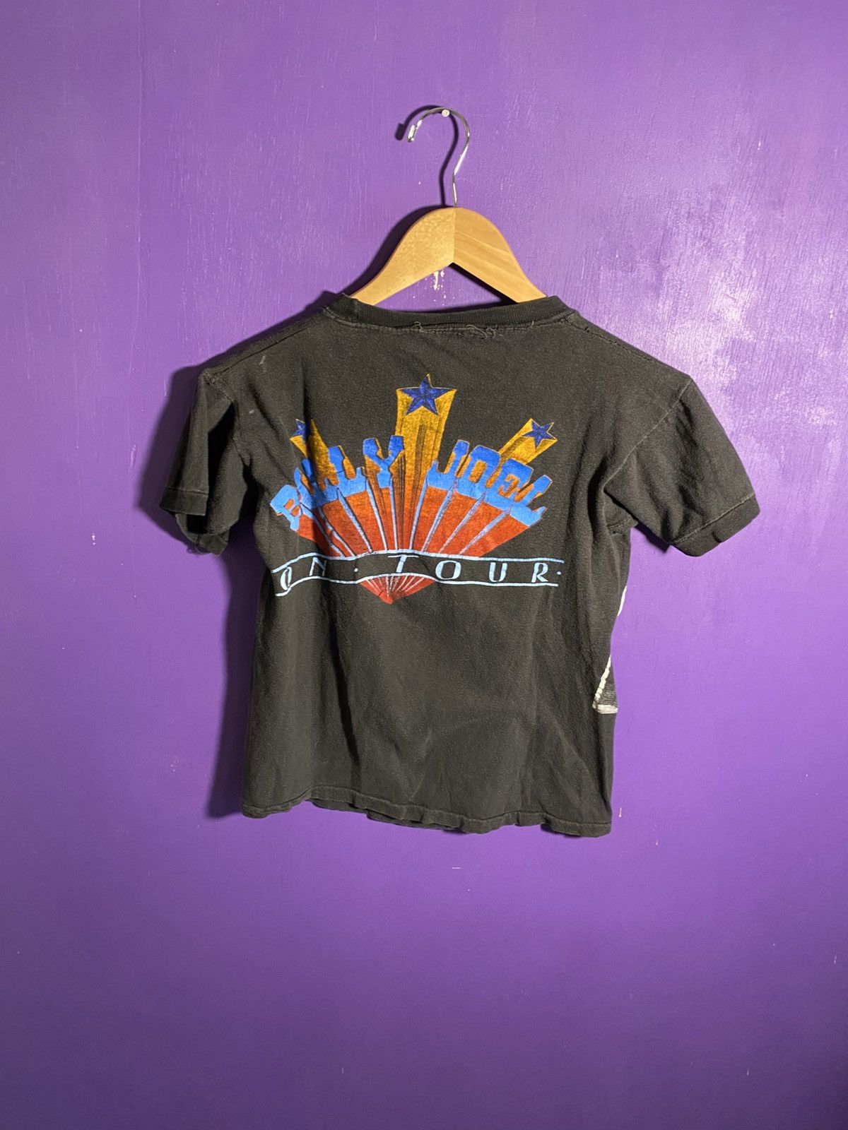 Band Tees Vintage 70s/80s Billy Joel on tour baby tee Size S / US 4 / IT 40 - 2 Thumbnail