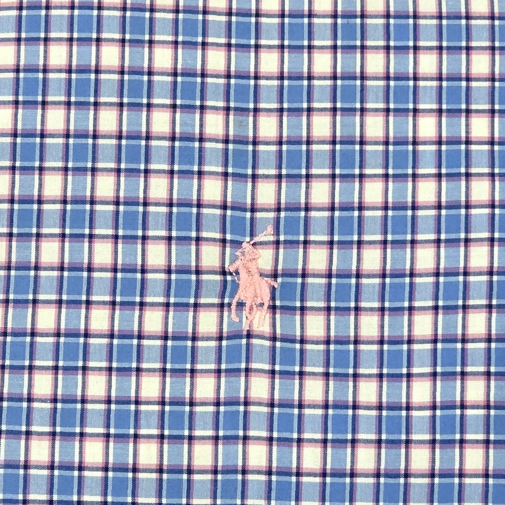 Polo Ralph Lauren Polo Ralph Lauren Button-Up Shirt S Cotton Stretch Blue Pink Check Long Sleeve Mens Regular Size S Size US S / EU 44-46 / 1 - 6 Thumbnail