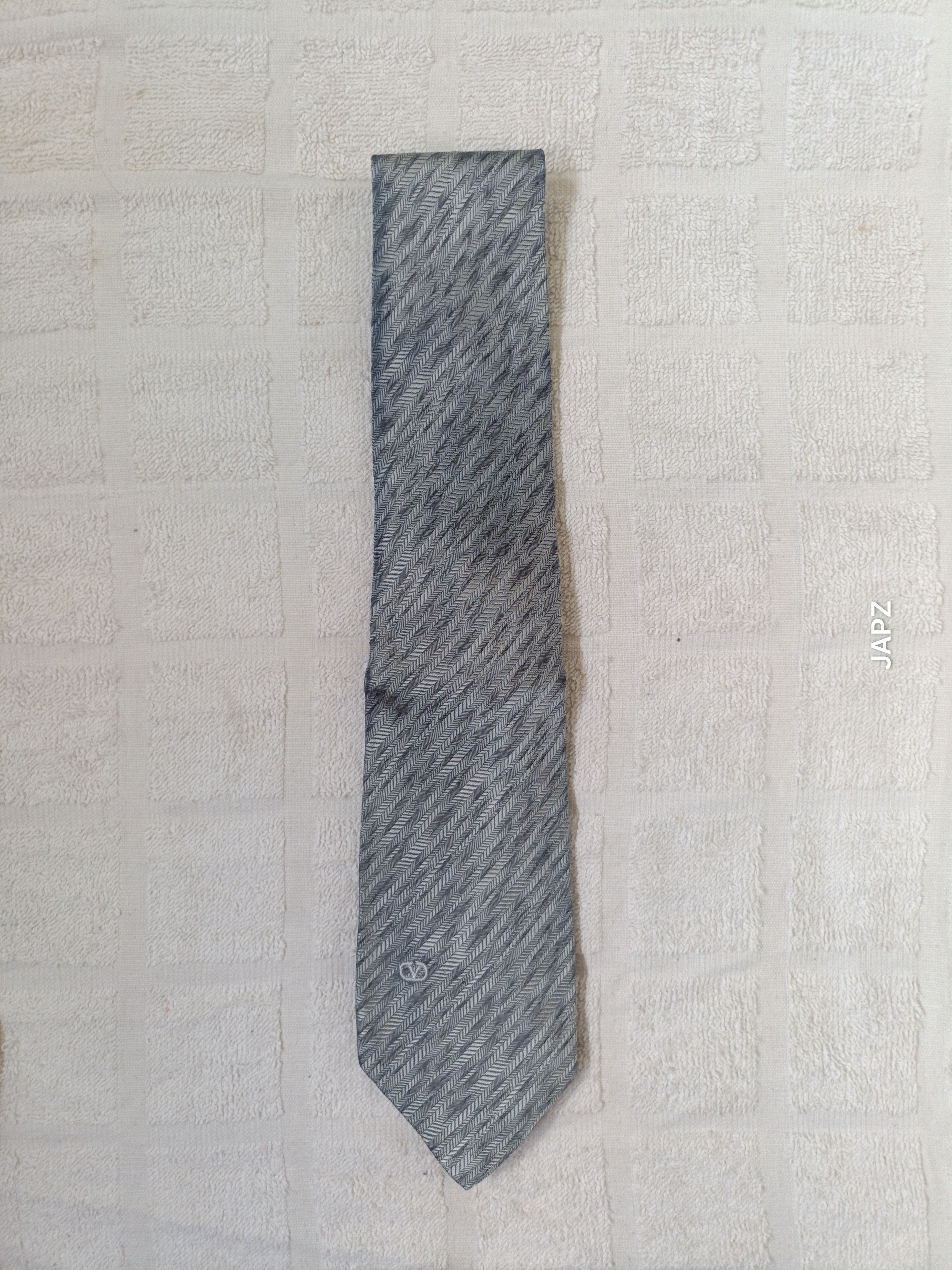 Valentino Vintage Valentino jacquard herringbone silk tie Size ONE SIZE - 1 Thumbnail