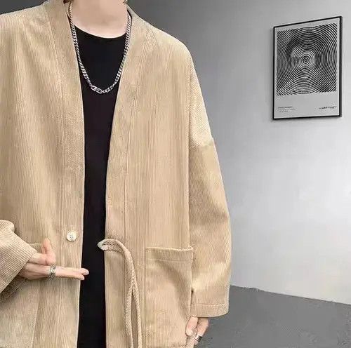 Other Brown patchwork corduroy kimono cardigan jacket Size US XL / EU 56 / 4 - 6 Thumbnail