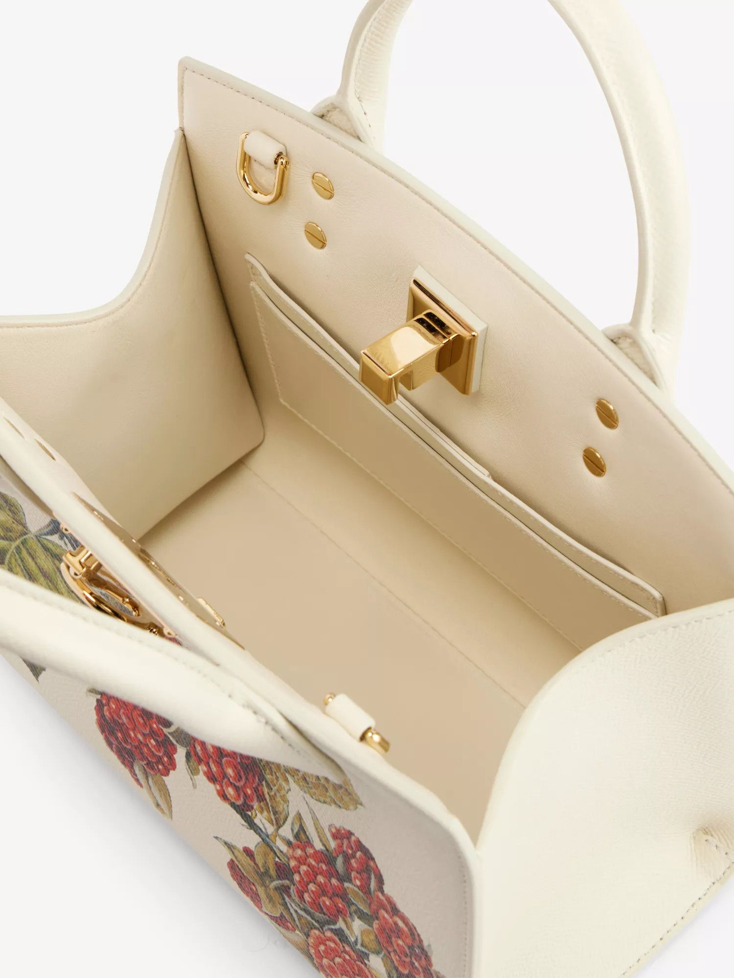 Salvatore Ferragamo o1s1rm0924 Size: OS / Studio Leather Bag in Mascarpone Size ONE SIZE - 4 Thumbnail