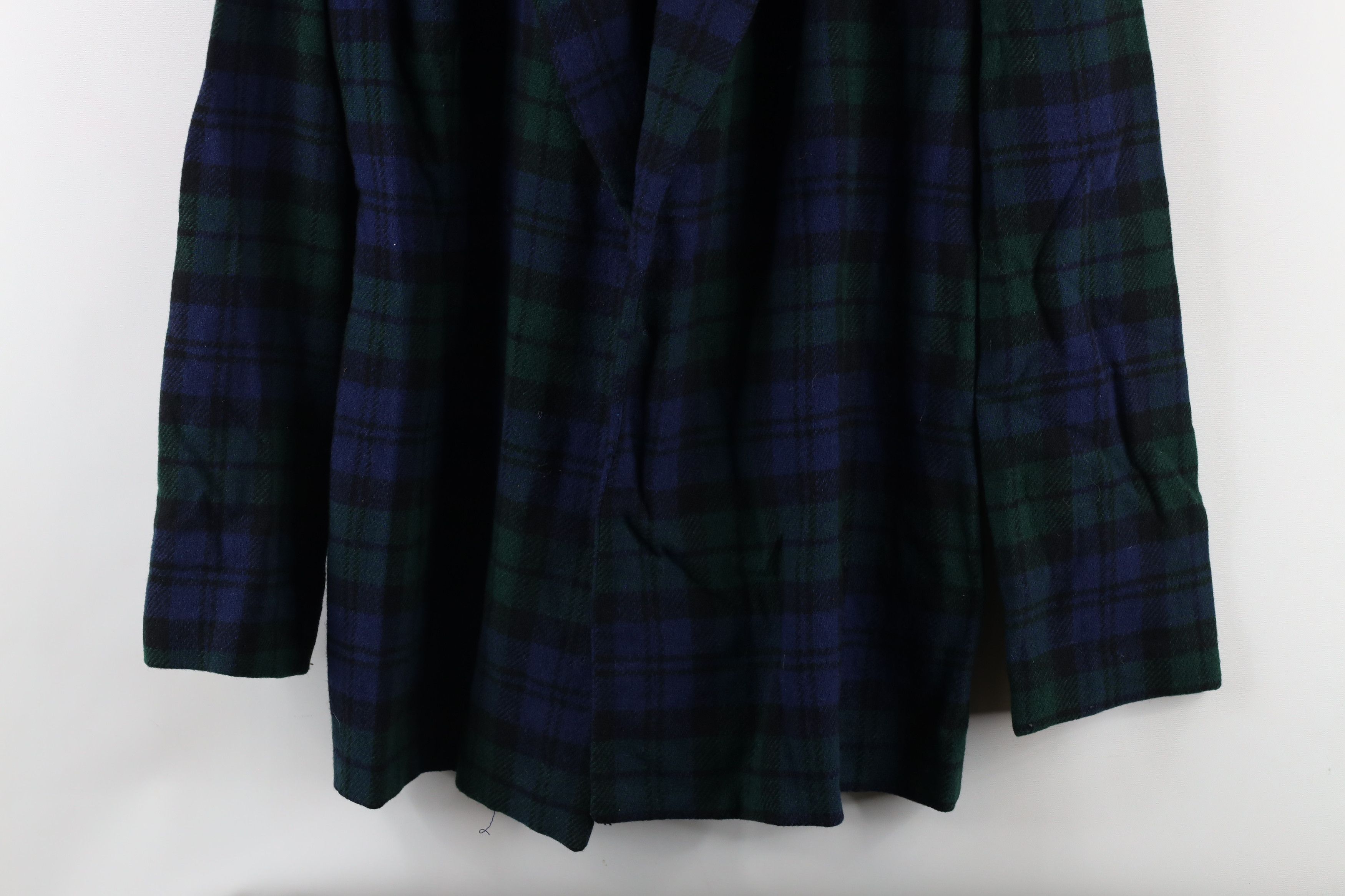 Vintage Vintage 50s Tartan Plaid Open Oversized Baggy Blazer Jacket Size M / US 6-8 / IT 42-44 - 3 Thumbnail