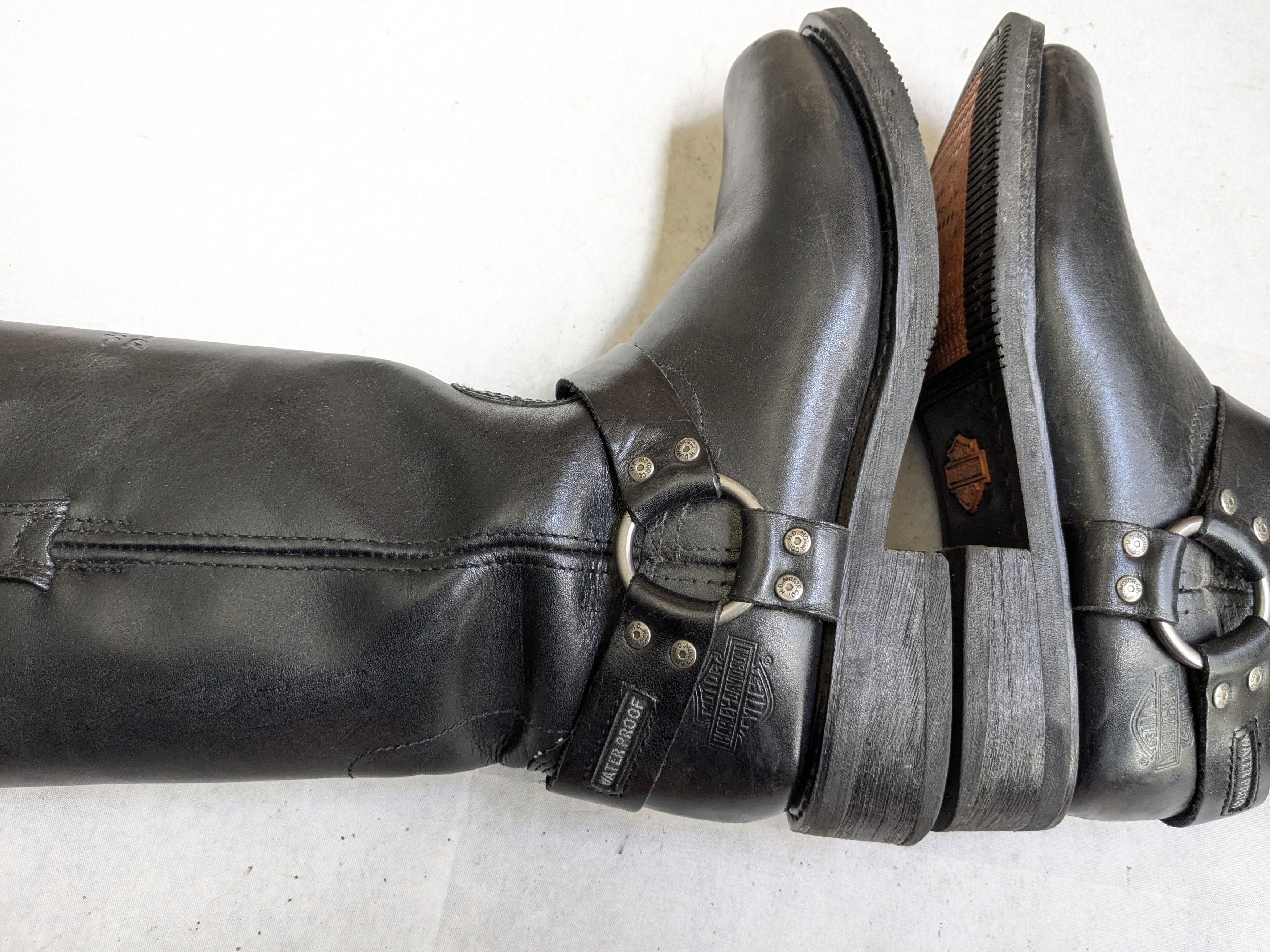 Harley Davidson Harley Davidson Harness Boots Black Leather 9 Leather Buckle Size US 9 / EU 42 - 9 Thumbnail