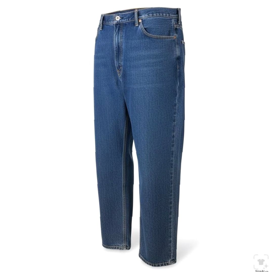 Levi's Levi's 550 Jeans Mens 48x29 Blue Medium Wash Relaxed Tapered Denim Zip Fly Jeans Boys Mens Womens Size US 32 / EU 48 - 2 Thumbnail