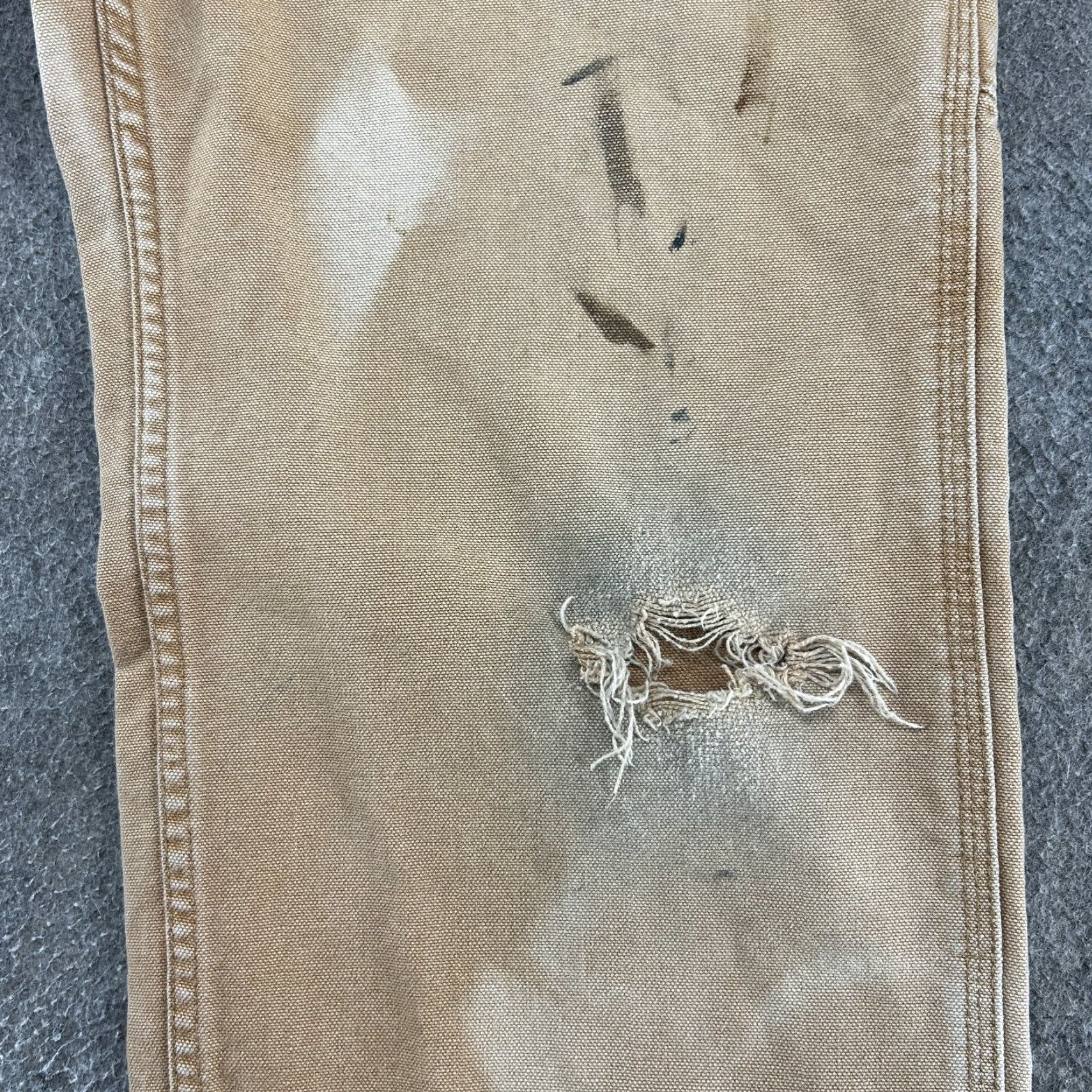 Carhartt VINTAGE Carhartt Pants Mens 32x30 Brown Tan Carpenter Canvas Sun Faded B11 BRN Size US 32 / EU 48 - 6 Thumbnail