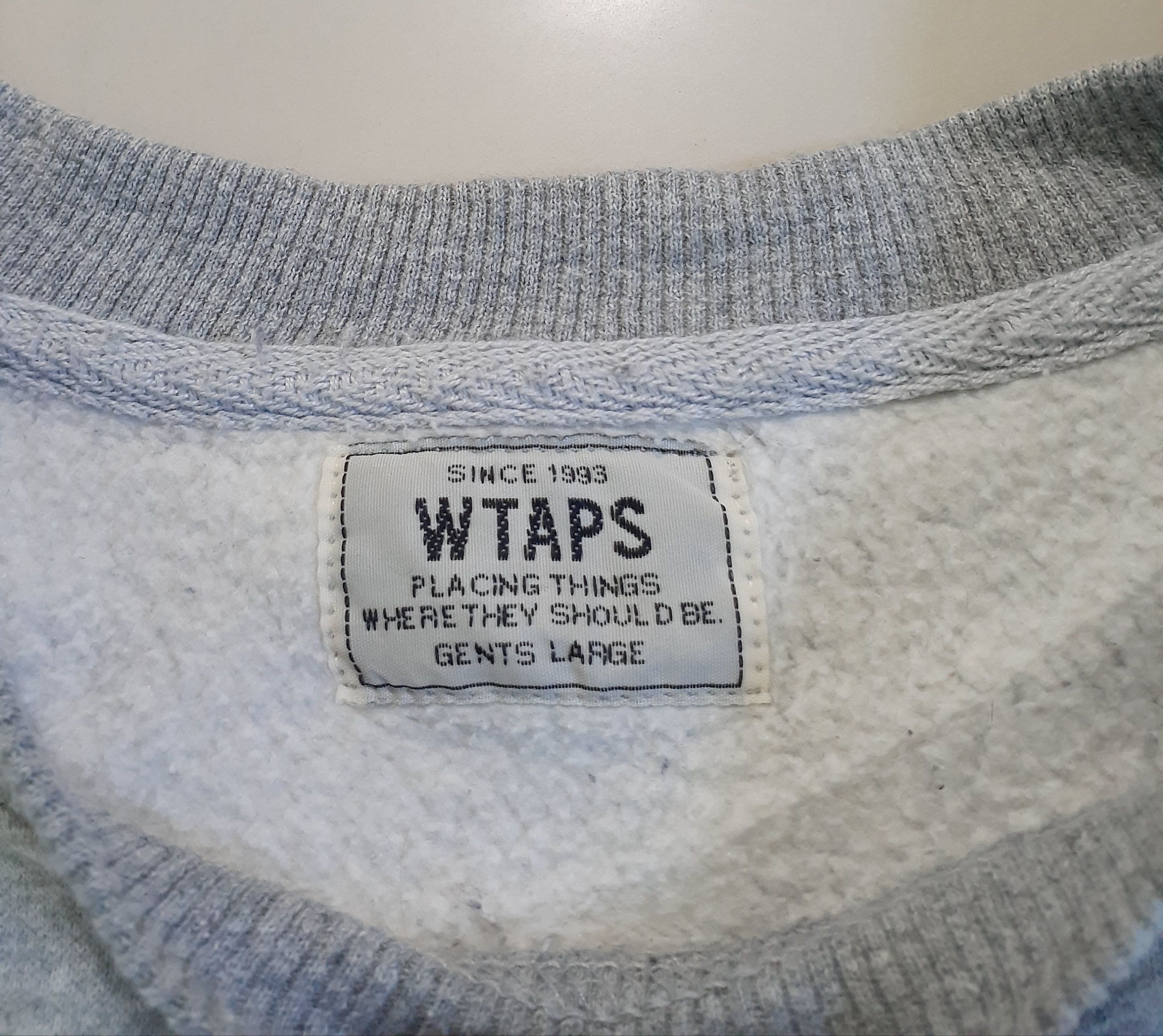 Japanese Brand × Wtaps WTAPS Grey Script Crewneck Size US M / EU 48-50 / 2 - 4 Thumbnail