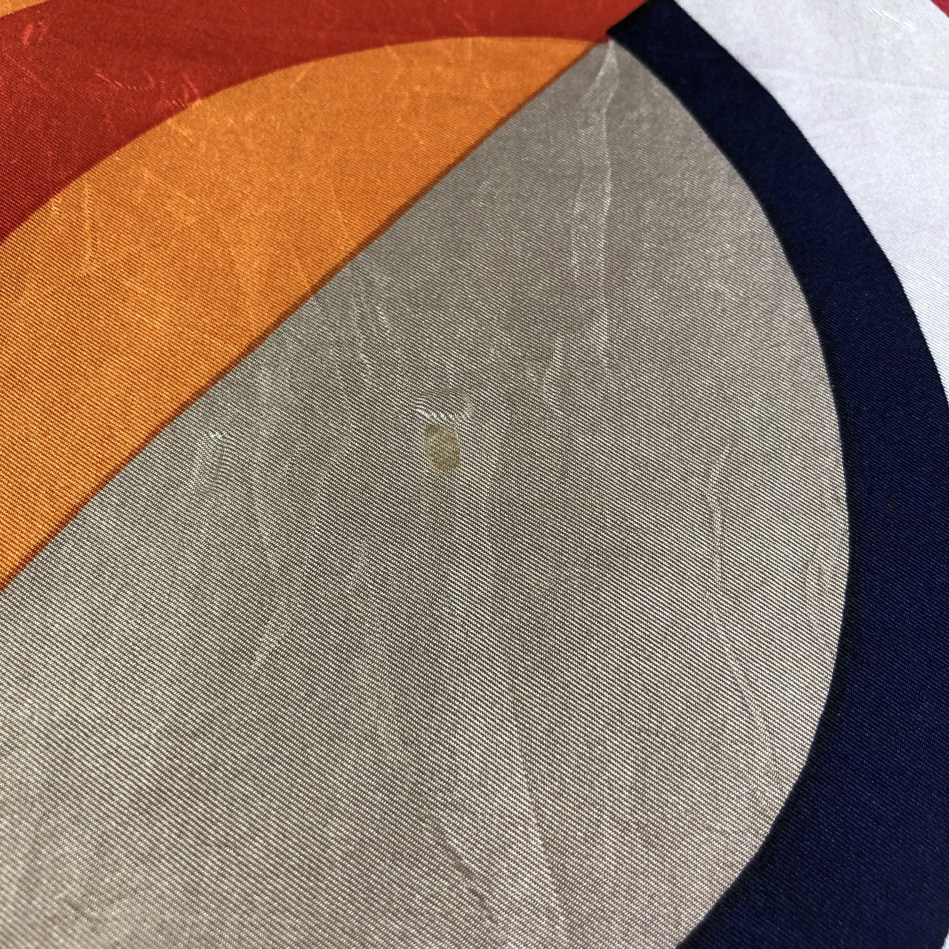 Vintage Vintage Abstract Design Silk Scarf M417 Size ONE SIZE - 9 Thumbnail