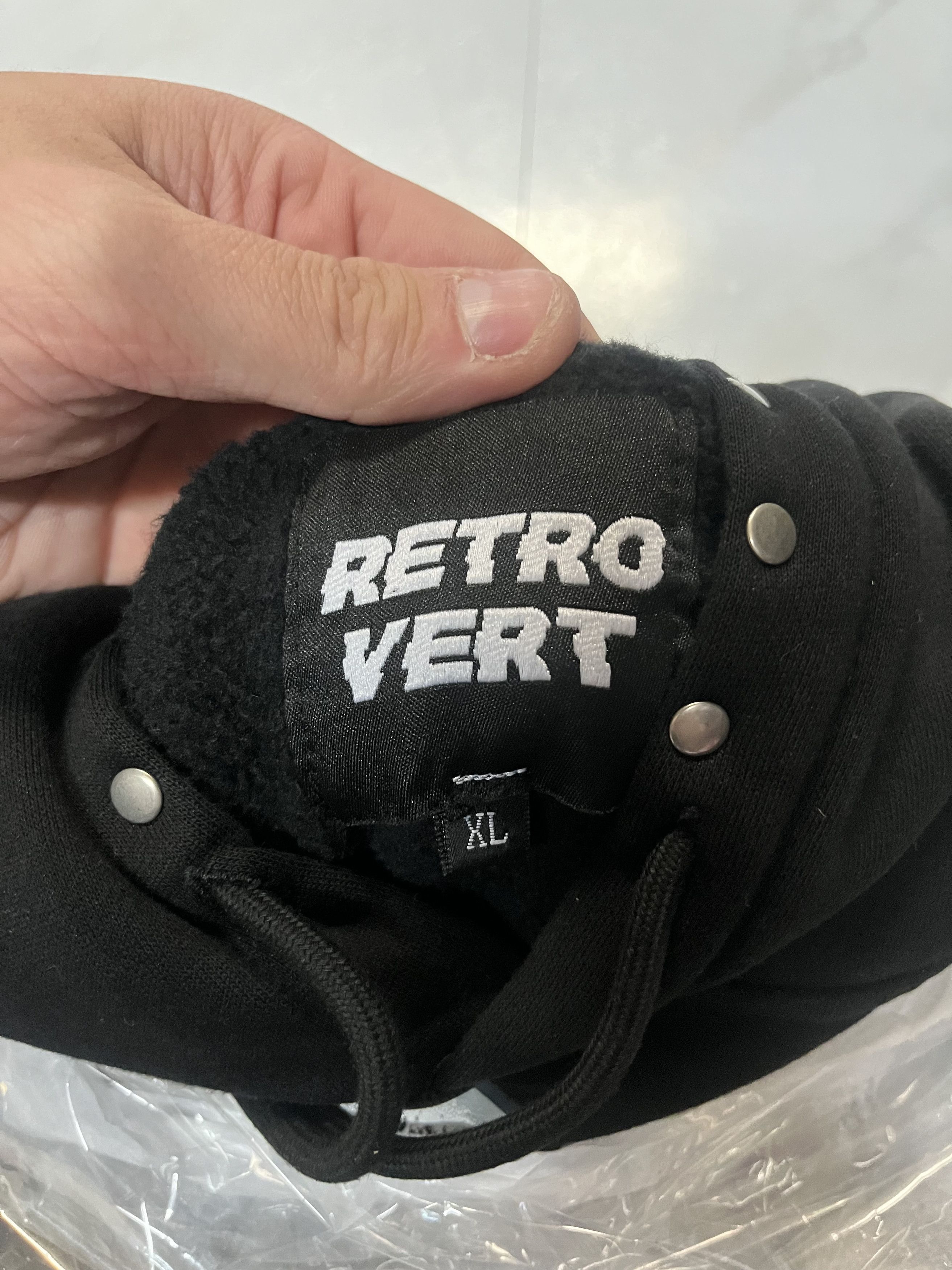 RETROVERT Black Studded Destruction Hoodie Size US XL / EU 56 / 4 - 2 Thumbnail