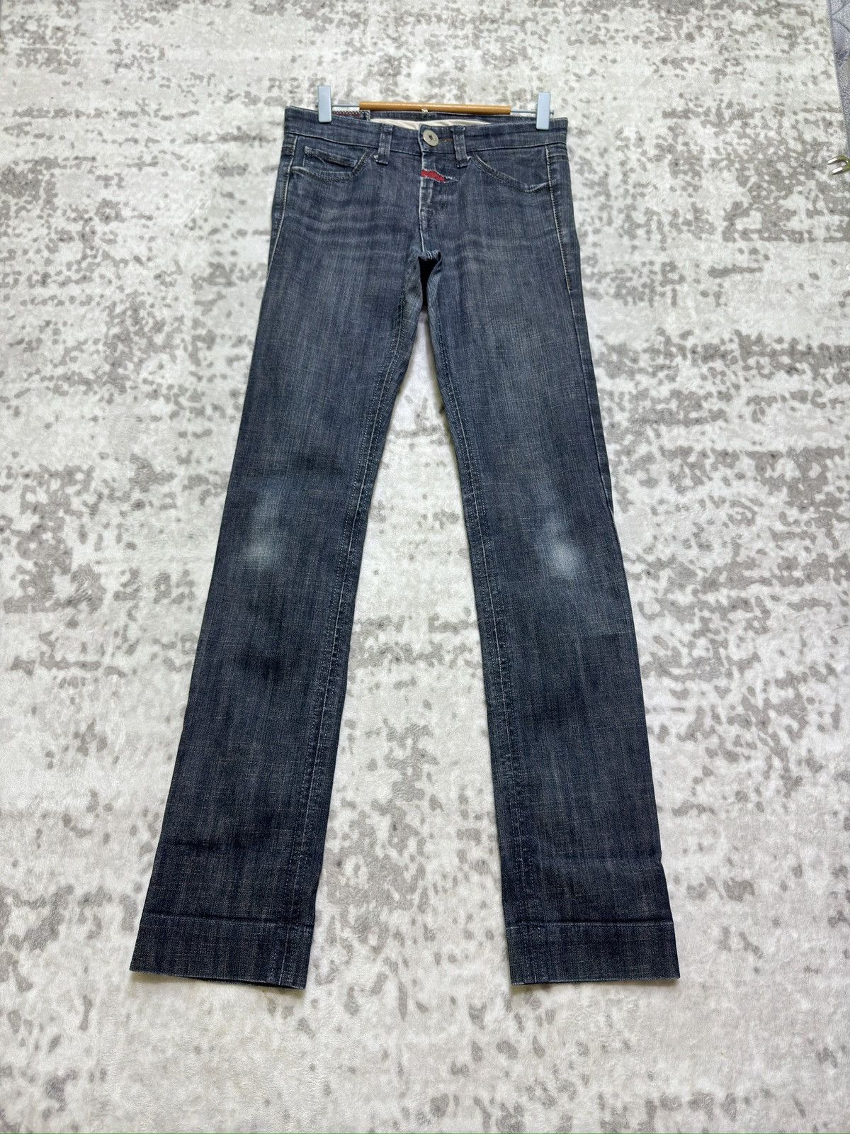 Marithe + Francois Girbaud Vintage Girbaud Y2K Skinny Denim Unique Pocket Design Size US 28 / EU 44 - 2 Thumbnail