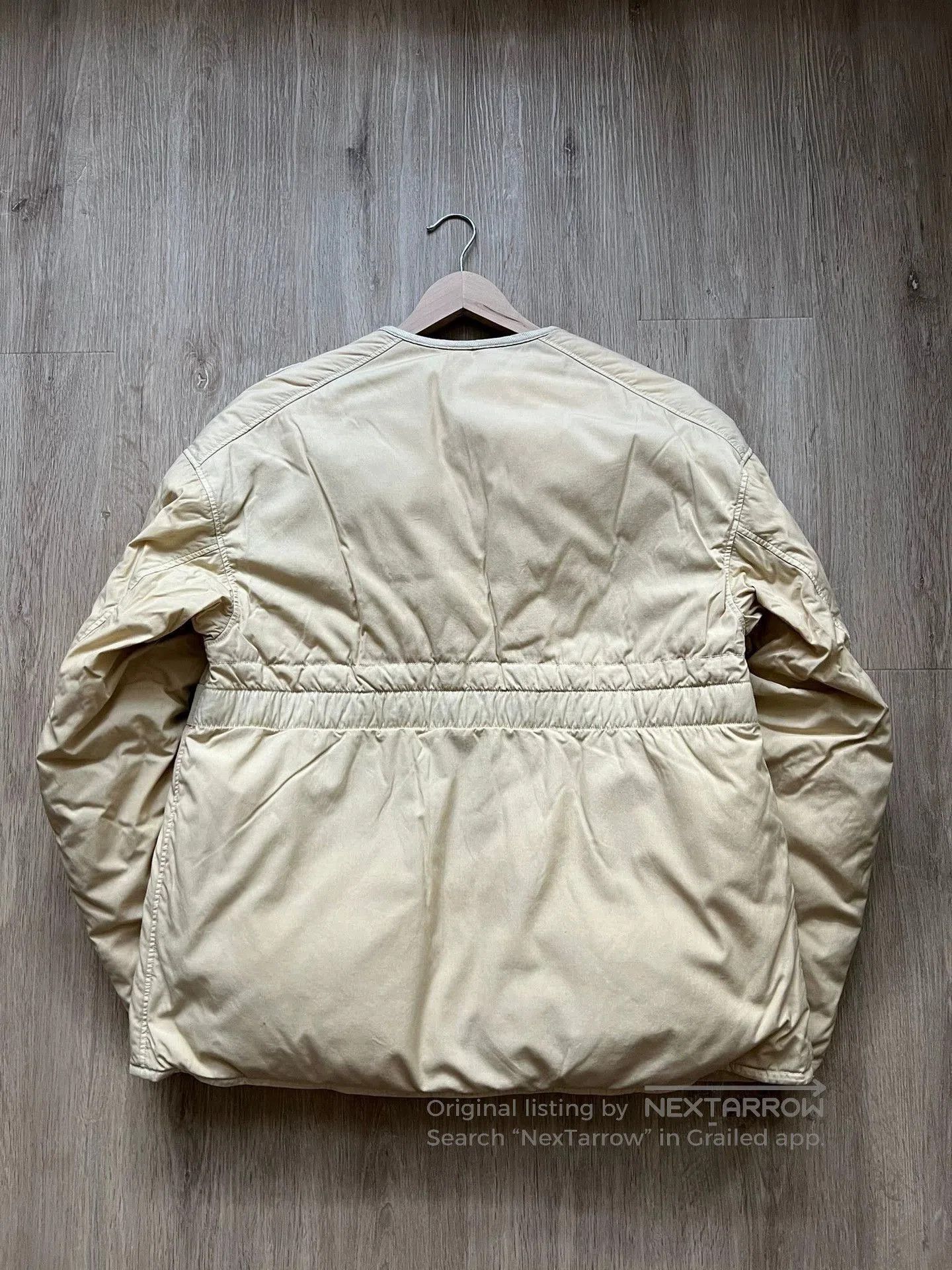 Visvim Beige Padded Belted Jacket Size M. Size US M / EU 48-50 / 2 - 2 Thumbnail