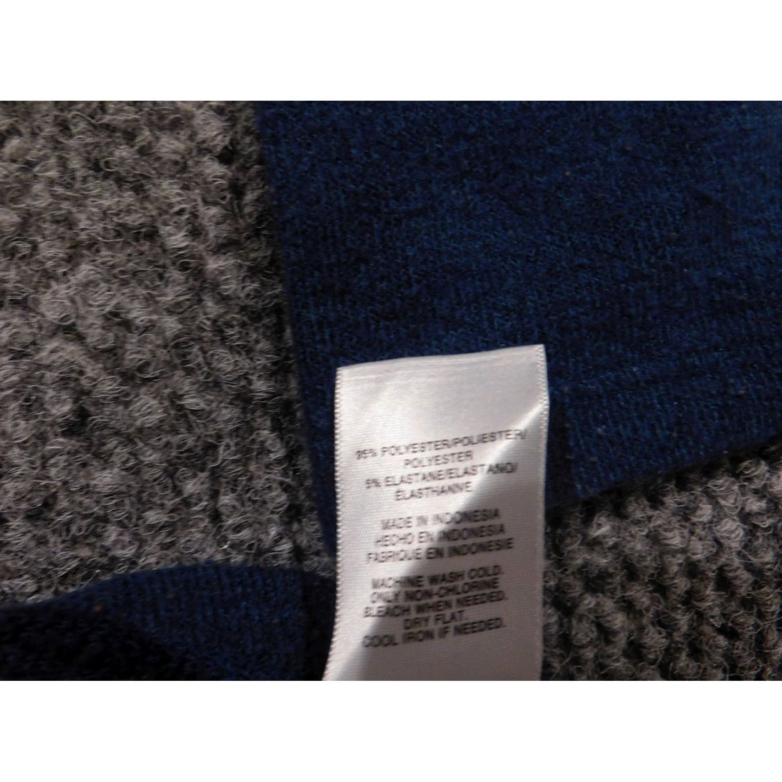 Jones New York Jones New York Womens Medium Blue Pullover Knit Sweatshirt Turtleneck Raglan Long Sleeve Cotton Polyester Logo Modern Stretch Sweater Size M / US 6-8 / IT 42-44 - 6 Thumbnail