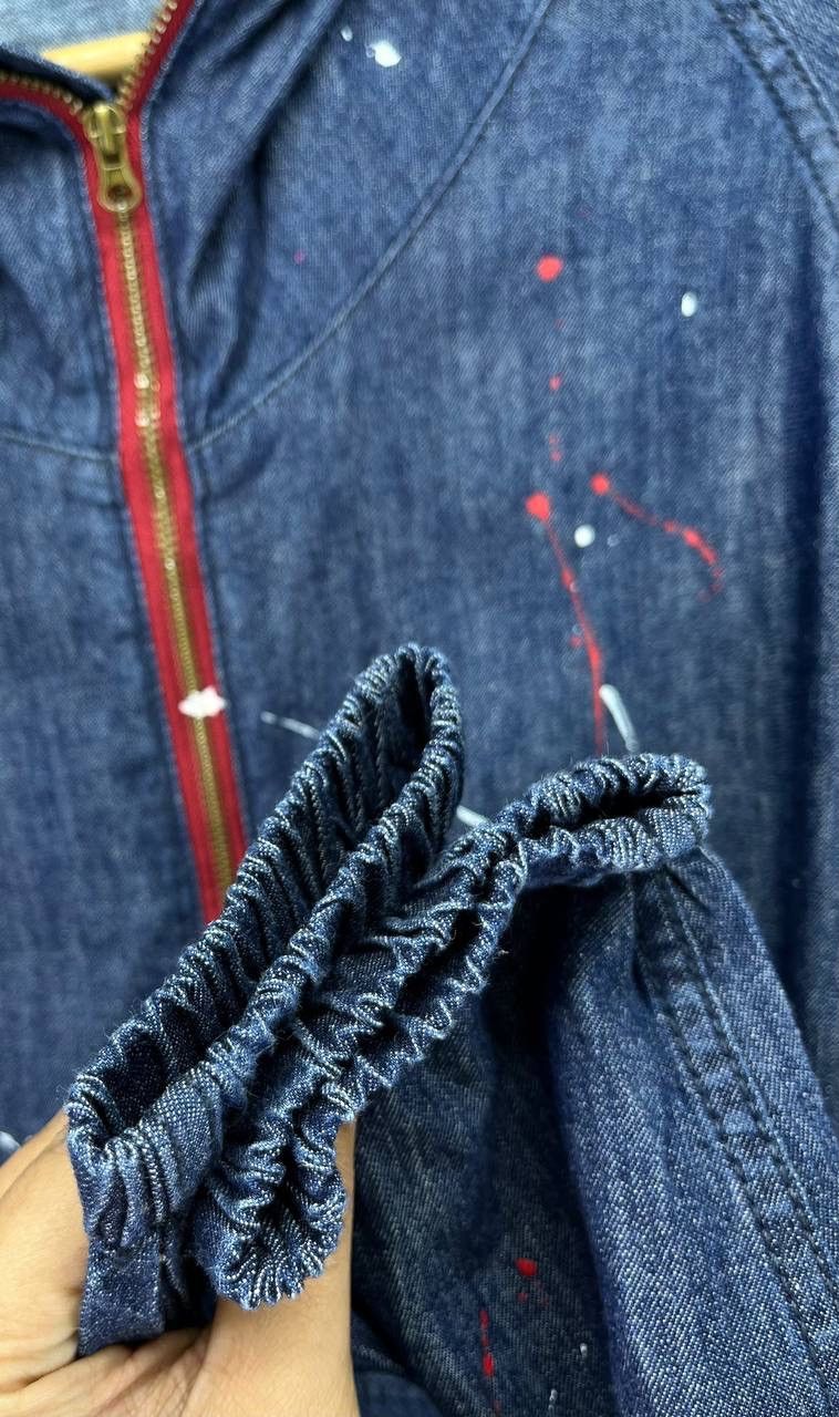 Vintage Vintage Blue B Hoodie Japanese Denim Anorak Size US L / EU 52-54 / 3 - 10 Thumbnail