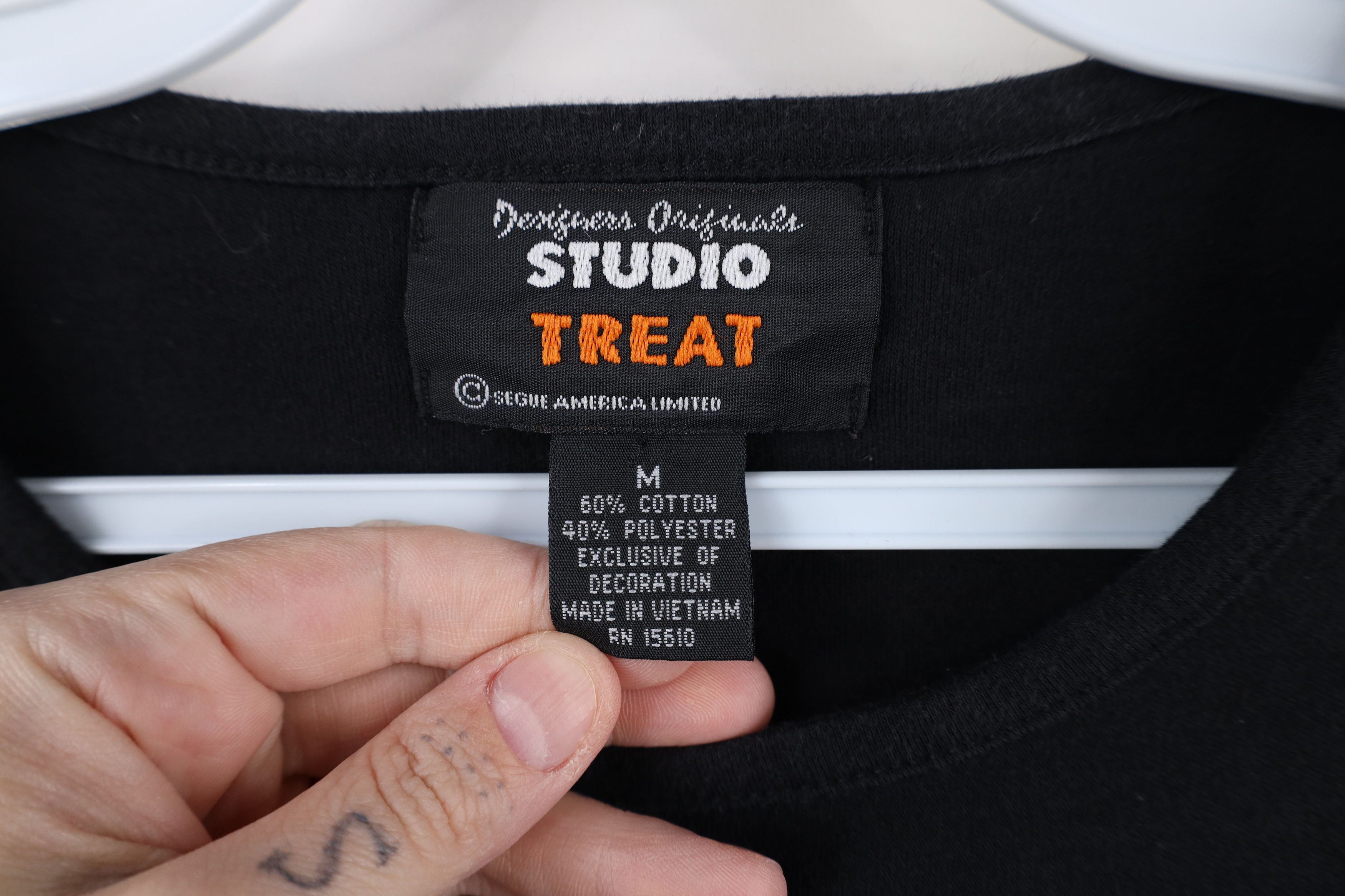 Vintage Vintage 90s Streetwear Sequin Pumpkin Long Sleeve T-Shirt Size M / US 6-8 / IT 42-44 - 10 Thumbnail
