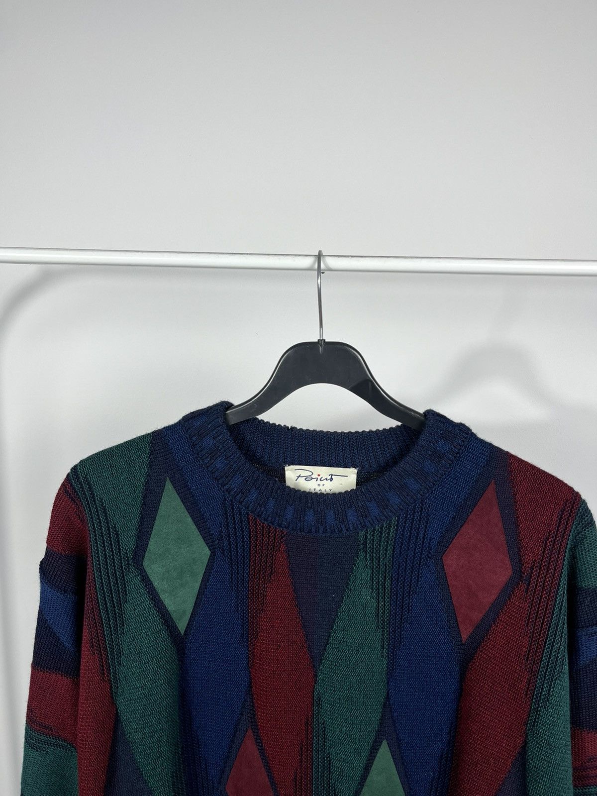 Other Vintage Italian Knit Sweater Geometric Pattern Size 54 Size US L / EU 52-54 / 3 - 3 Thumbnail