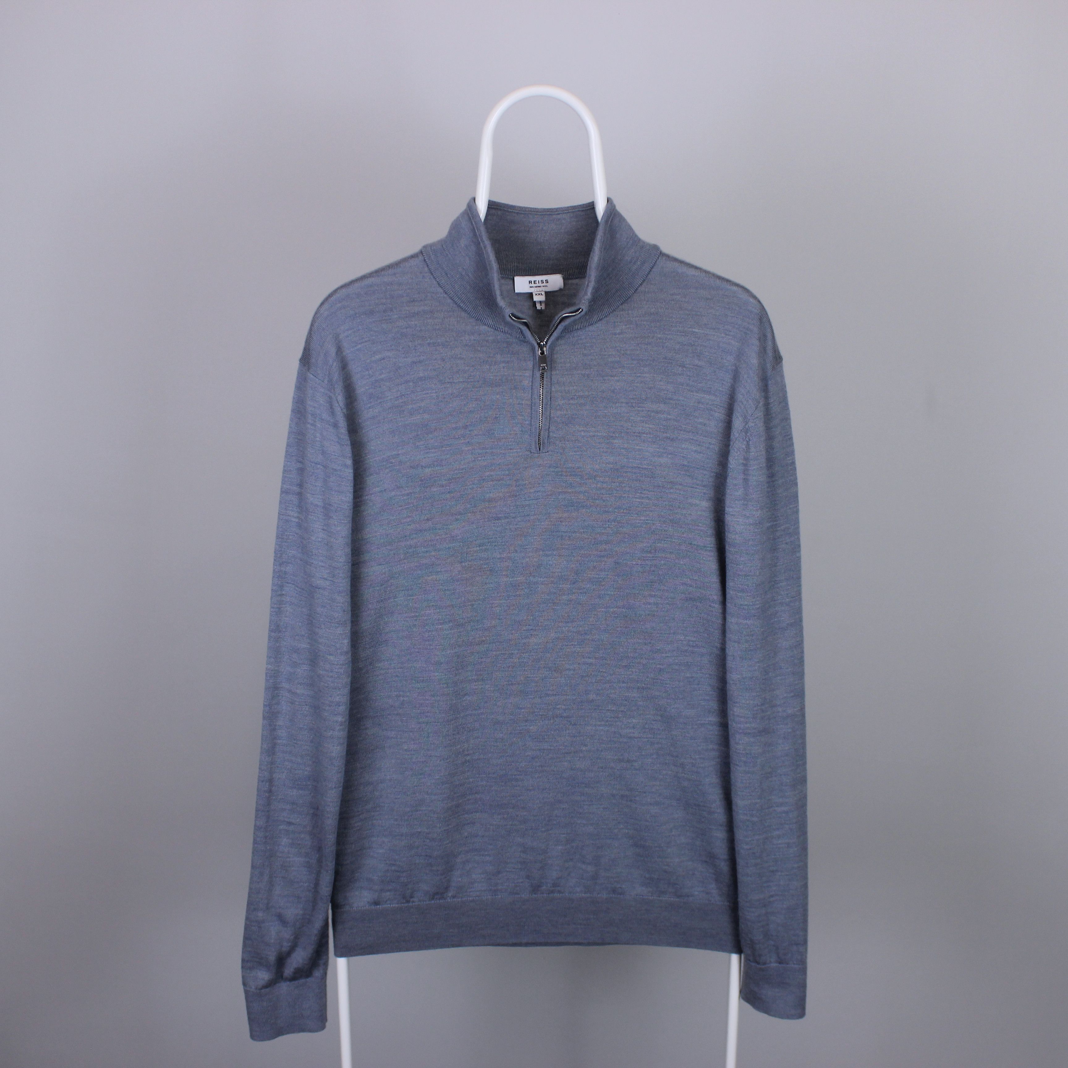Reiss reiss sweater zip full blackhall merino wool XL XXL blue Size US XXL / EU 58 / 5 - 4 Thumbnail