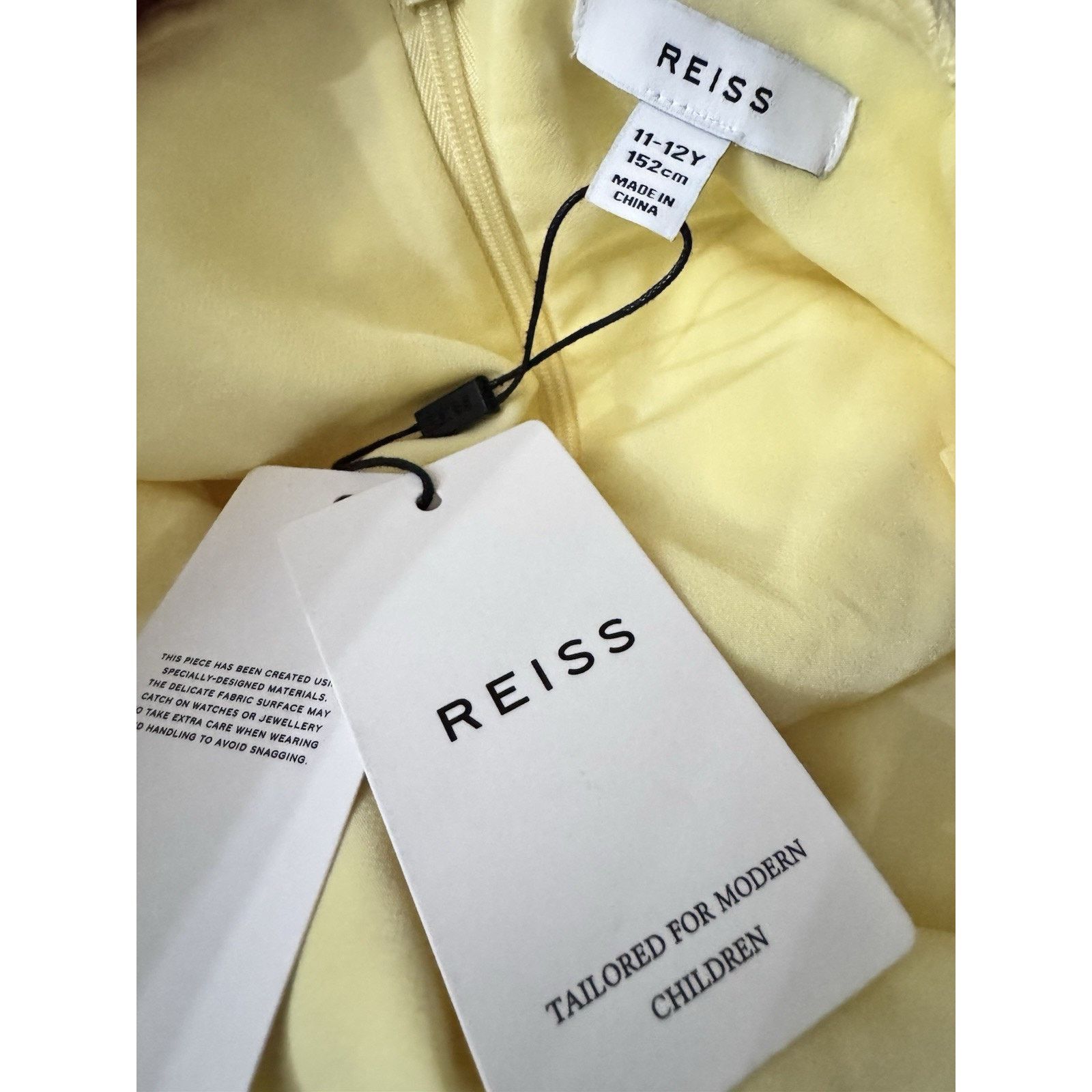 Reiss REISS BETHANY YELLOW LEMON LACE GIRLS DRESS 11-12 Y $150 Size XXS / US 00 / IT 34 - 4 Thumbnail