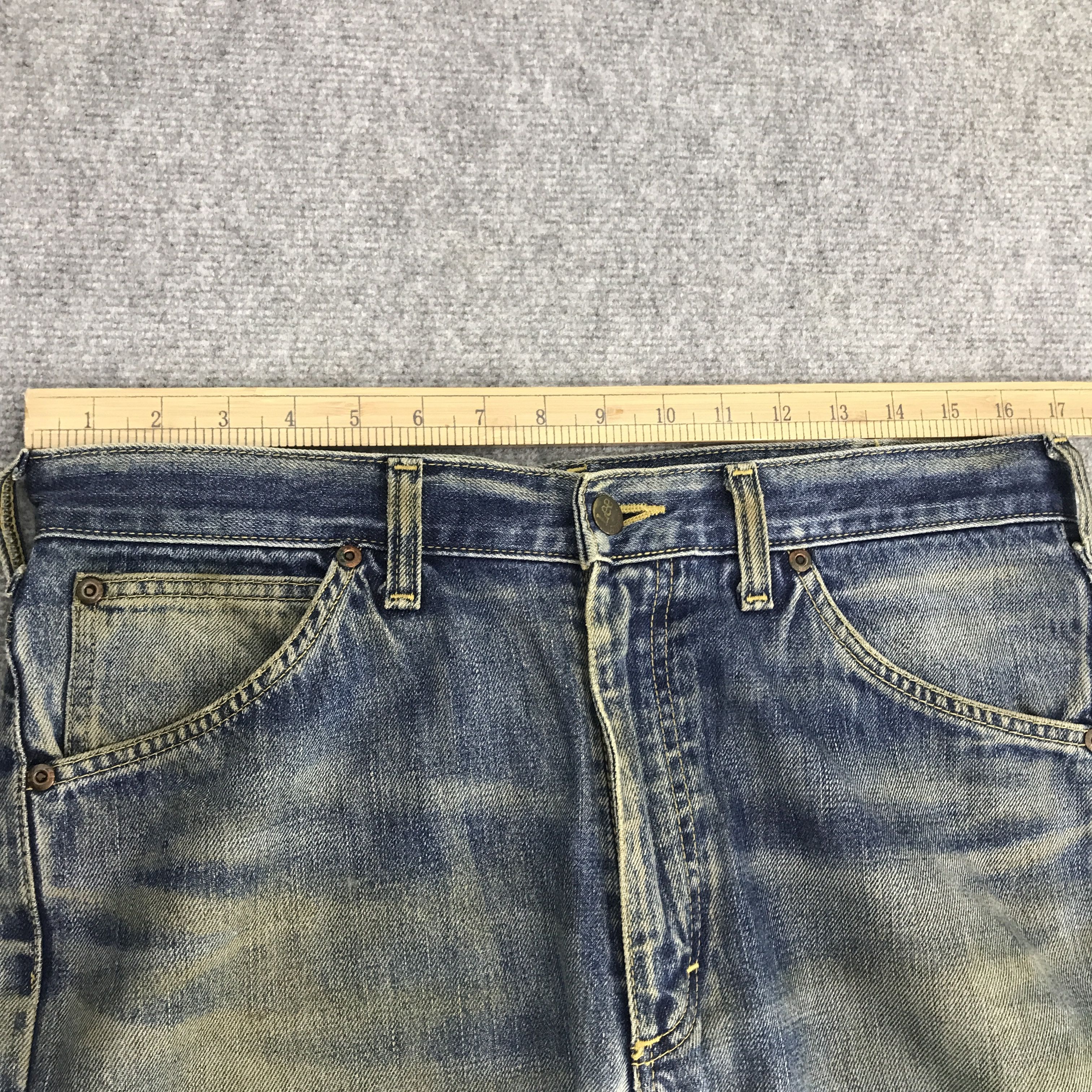 Japanese Brand × Lee Rare Lee Riders distressed Denim Jeans Size US 34 / EU 50 - 3 Thumbnail