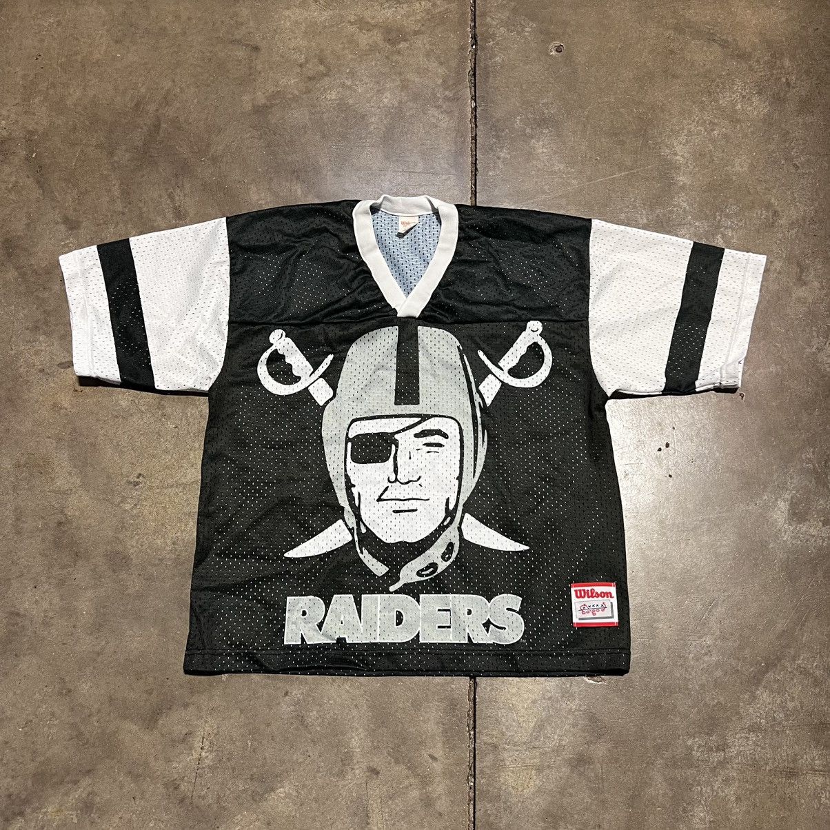 Wilson Vintage 80s Oakland Raiders Mesh Football Jersey Wilson USA Size US M / EU 48-50 / 2 - 1 Thumbnail