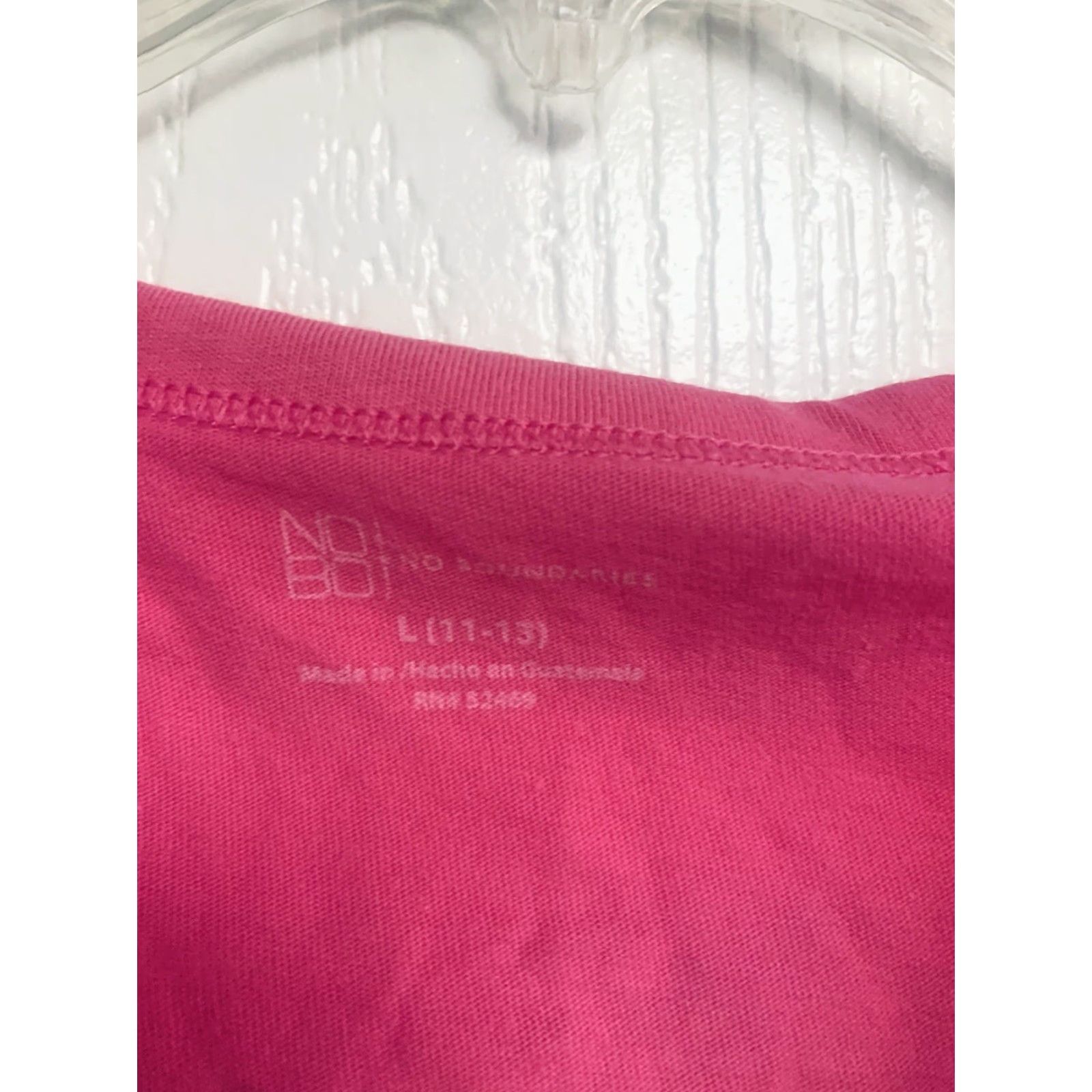 Vintage Nobo No Boundaries Juniors Tee Short Sleeve Stretch Pink Size 11/13 NEW Size 32" / US 10 / IT 46 - 4 Thumbnail
