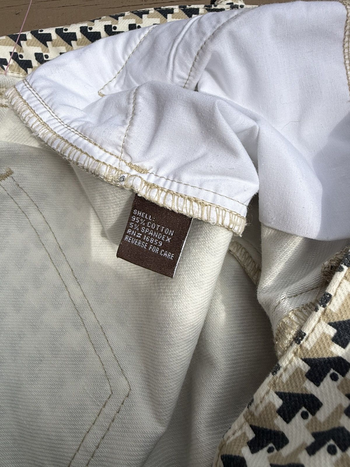 J.McLaughlin J McLaughlin Baxter Ankle Pants Zip Accent Geometric Print Size 32" / US 10 / IT 46 - 10 Thumbnail