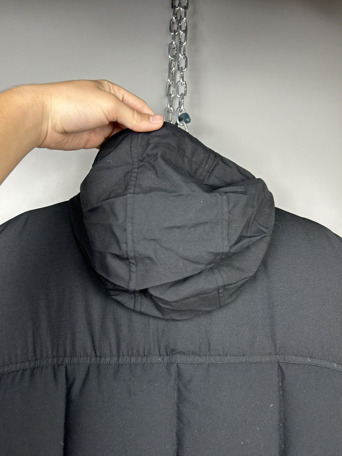 Nike × Vintage Vintage Y2K Nike Drill Black Puffer Down Vest Size US XXL / EU 58 / 5 - 15 Thumbnail
