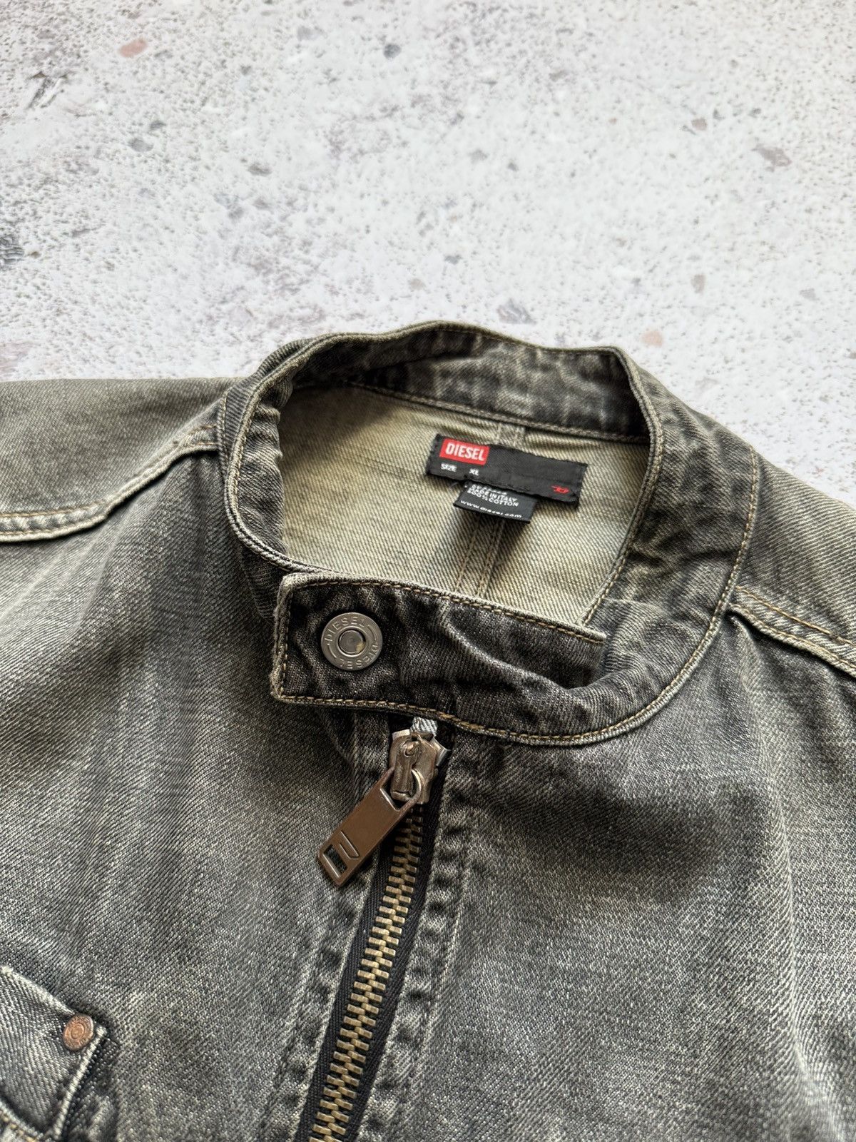 Diesel Vintage Diesel bomber moto jacket washed sun faded Size US XL / EU 56 / 4 - 4 Thumbnail