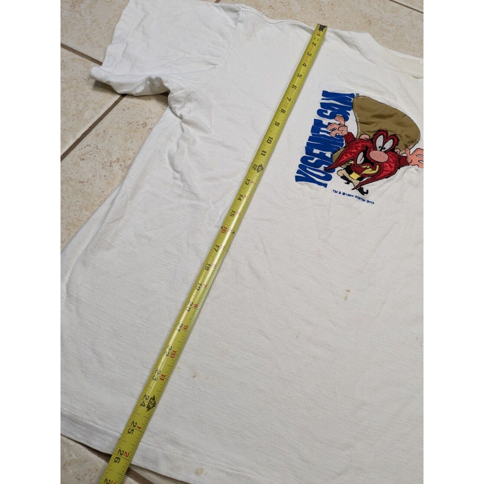 Other Vtg Loony Tunes Yosemite Sam Embroidered T-Shirt 1994 READ Size US L / EU 52-54 / 3 - 10 Thumbnail