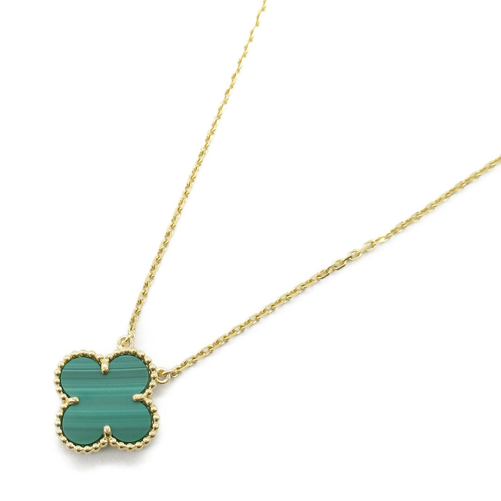 Van Cleef & Arpels Van Cleef Arpels Alhambra Necklace Malachite K18 (Yellow Gold) Green Size ONE SIZE - 1 Thumbnail