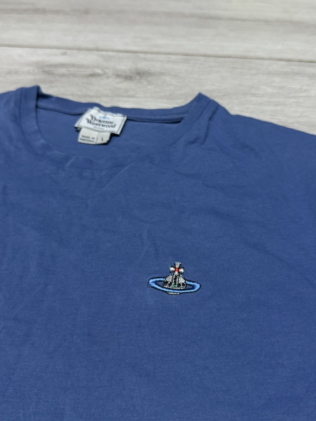 Vivienne Westwood Vivienne Weatwood big orb woven tee shirt vintage Size US L / EU 52-54 / 3 - 4 Thumbnail