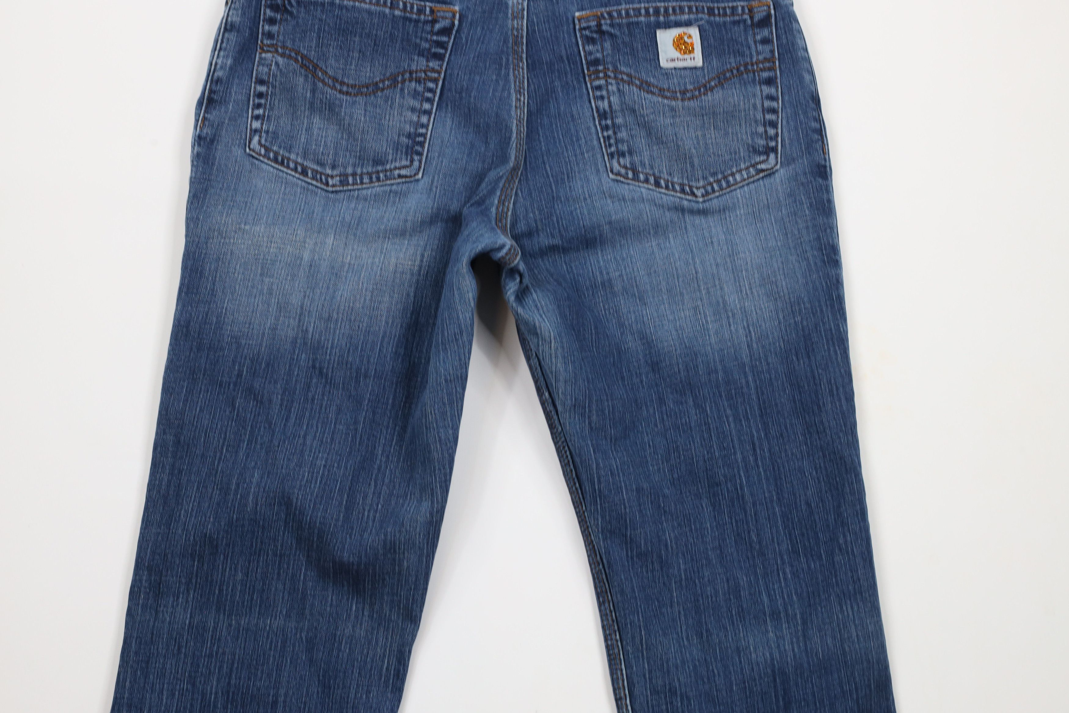 Carhartt × Vintage Vintage Carhartt Out Flared Wide Leg Stretch Denim Jeans Size 30" / US 8 / IT 44 - 10 Thumbnail