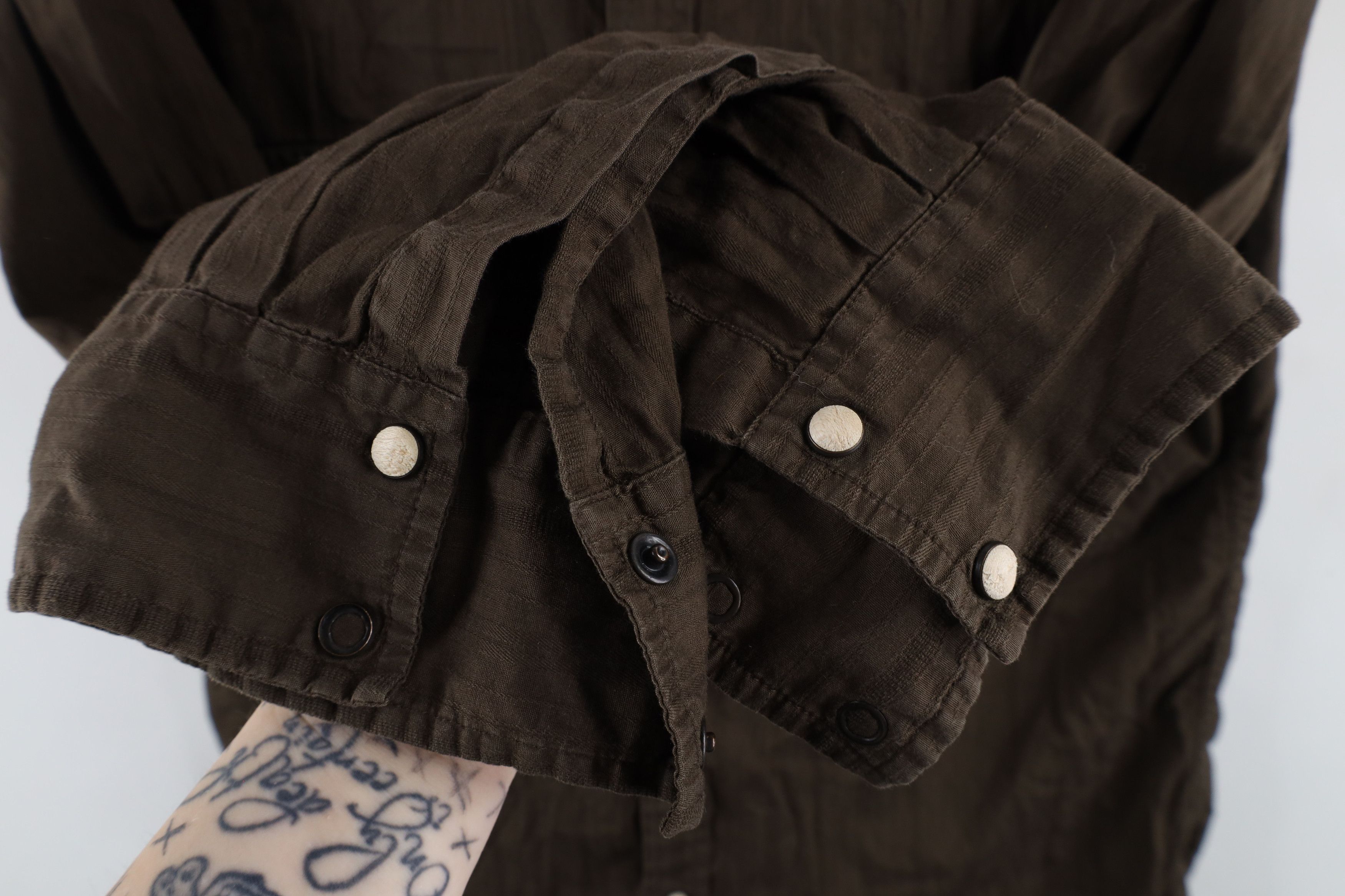 Guess × Vintage Vintage 90s Guess Striped Western Rodeo Snap Button Shirt Size US L / EU 52-54 / 3 - 4 Thumbnail