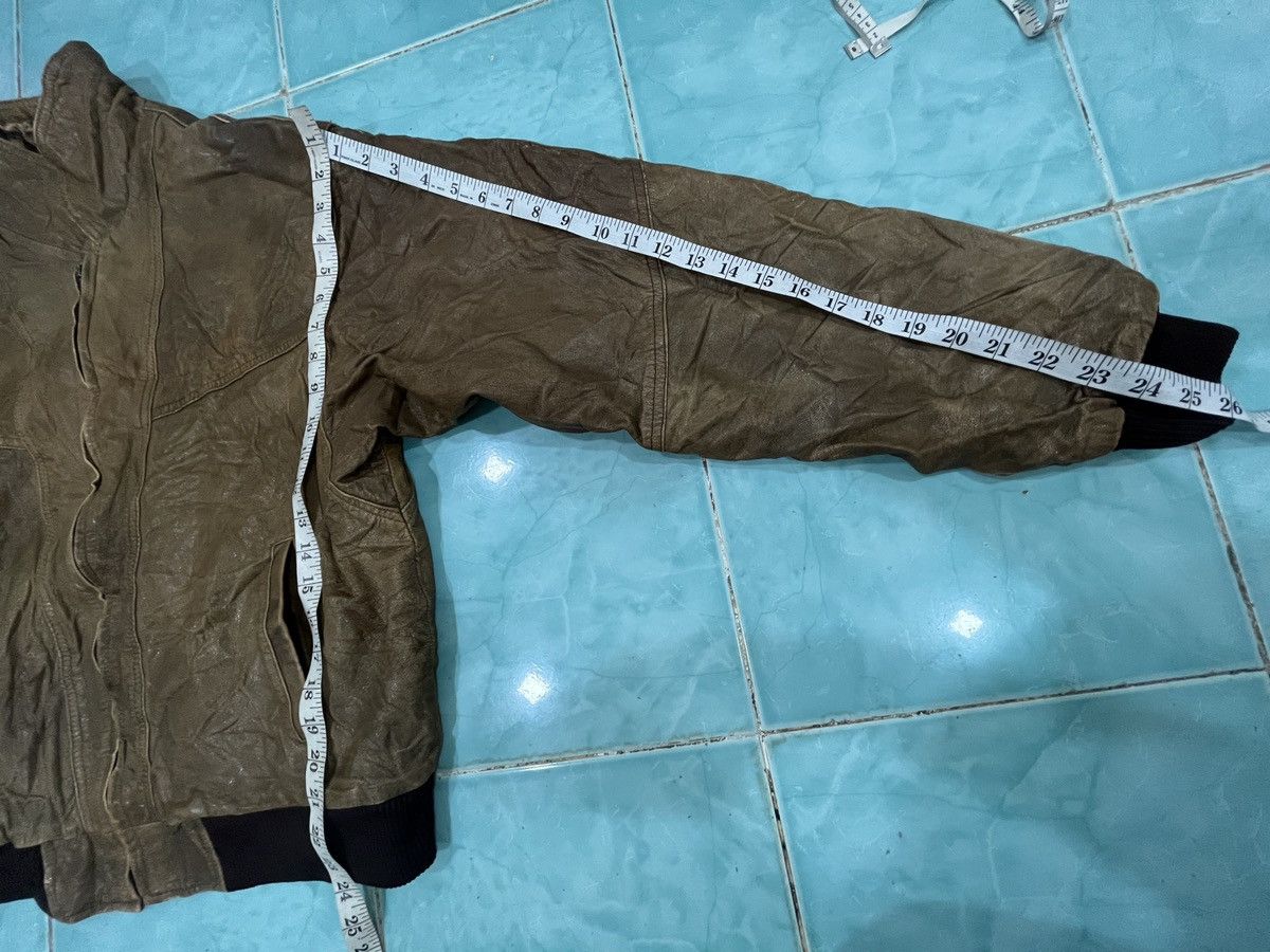 Japanese Brand × Leather VINTAGE RARE "World Map" Leather Jacket Bomber Size US L / EU 52-54 / 3 - 14 Thumbnail