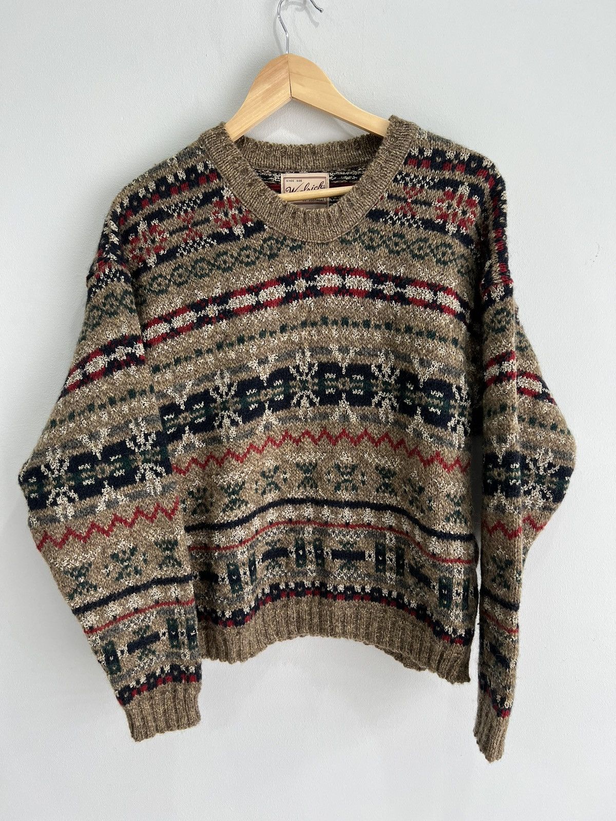 Woolrich Woolen Mills Vintage Womens Woolrich Knit Sweater crewneck pattern Size US S / EU 44-46 / 1 - 1 Thumbnail