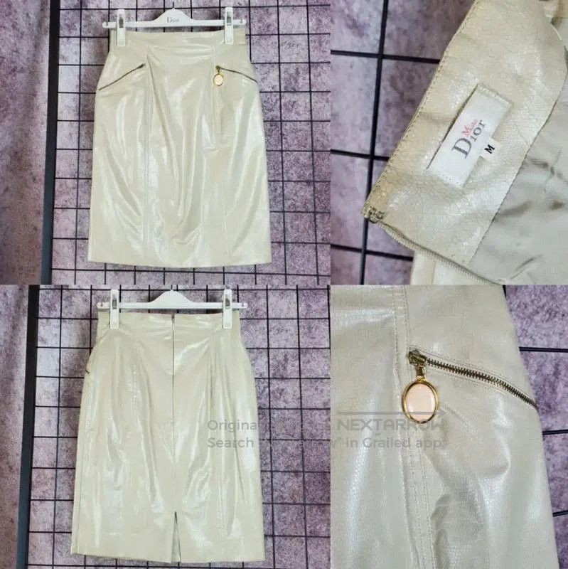 Dior Dior Spring Autumn Midi Skirt in Beige . Size 28" / US 6 / IT 42 - 2 Thumbnail