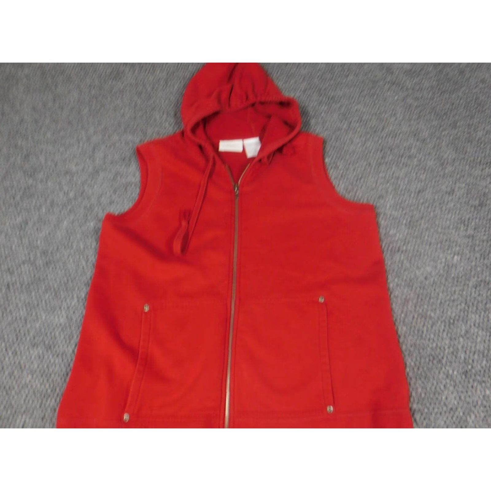 Liz Claiborne Liz Claiborne Womens Sweater Full Zip Raglan Sleeve Red S Knit Cotton Logo Classic Lightweight Shirt Womens Size S / US 4 / IT 40 - 3 Thumbnail