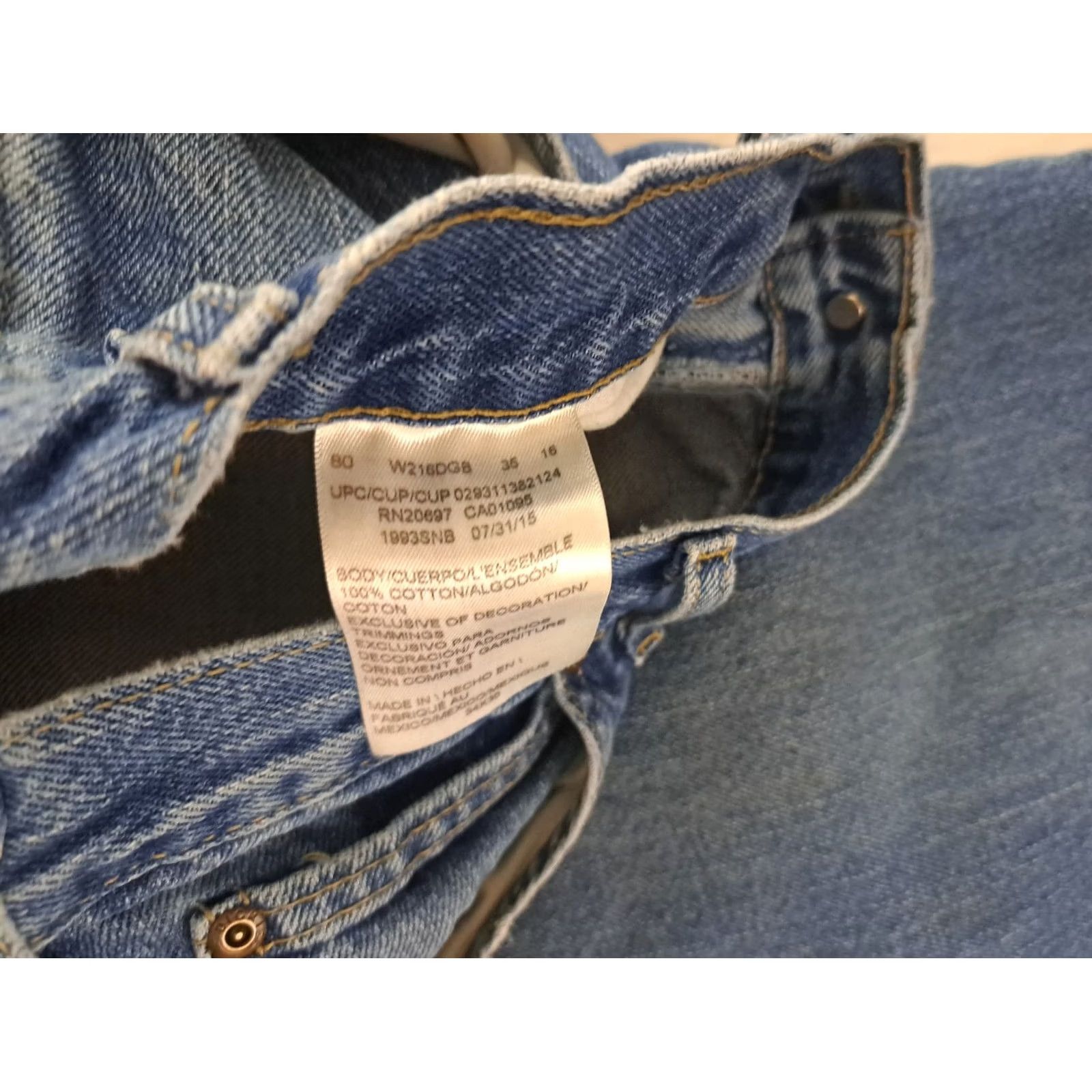 Dickies VINTAGE Dickies Jeans Carpenter 34 Men's Denim 5-Pocket Straight Inseam 30 Blue Cotton Regular Waist 34 Size 34 Size US 34 / EU 50 - 4 Thumbnail