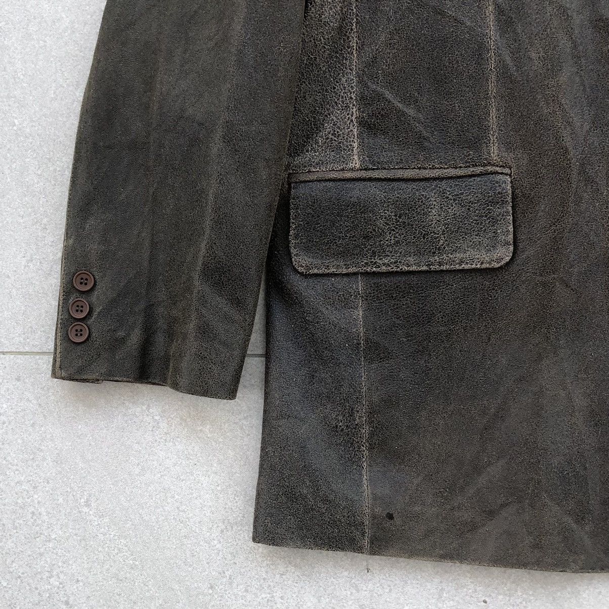 Valentino Vintage Dan Valentino Paris Leather Coat / Jacket Size US XXL / EU 58 / 5 - 4 Thumbnail