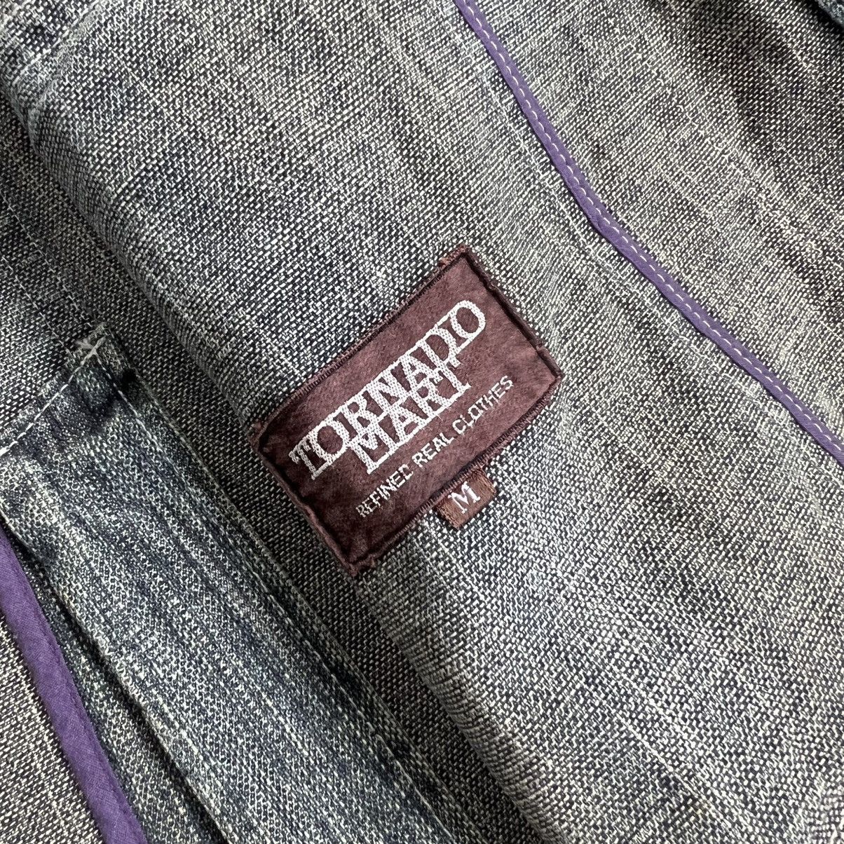 Tornado Mart 2000s Tornado Mart Washed Denim Safari Belted Jacket Size US M / EU 48-50 / 2 - 7 Thumbnail