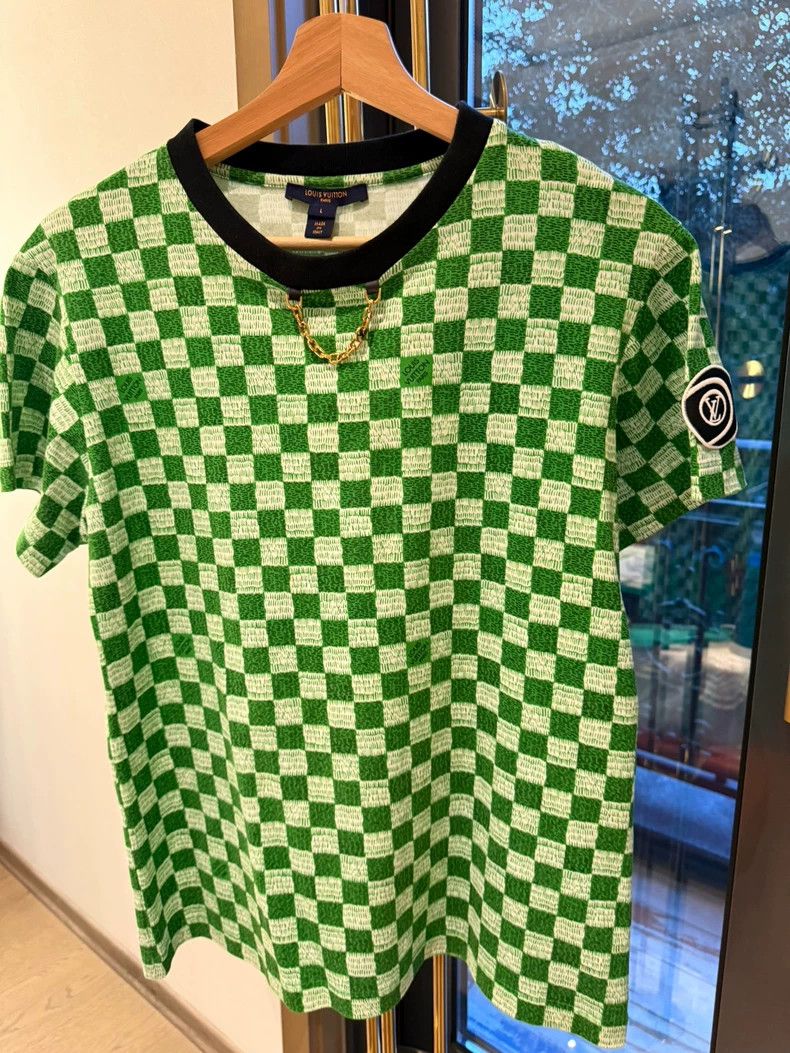 Louis Vuitton Louis Vuitton Checkerboard short sleeves 2504-Nextarrow Size L / US 10 / IT 46 - 4 Thumbnail