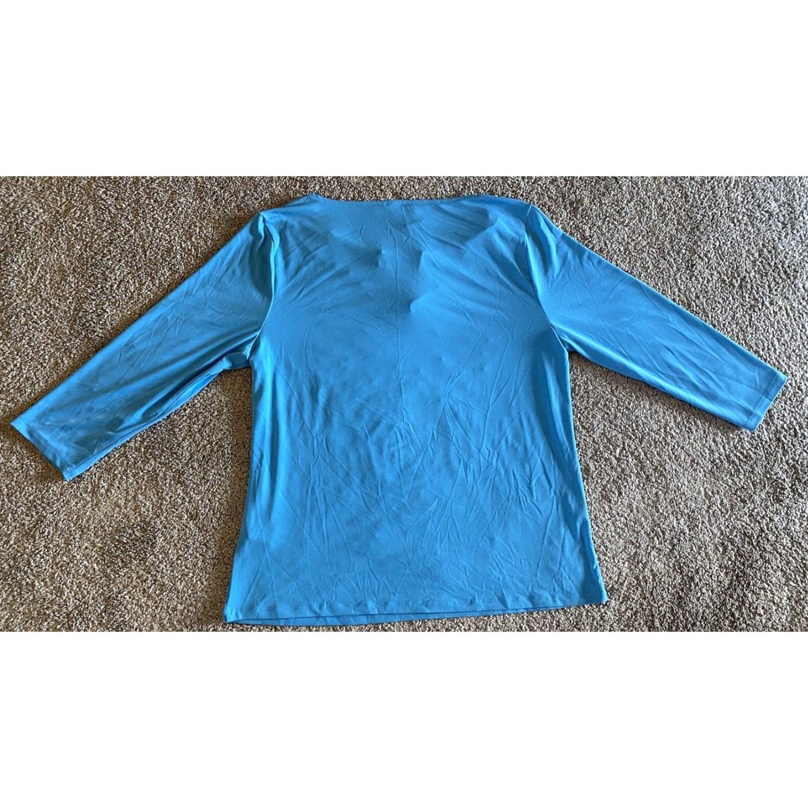 Calvin Klein Calvin Klein Collection Shirt Blue L 3/4 Sleeve NWT Women’s Size Large Size L / US 10 / IT 46 - 2 Thumbnail