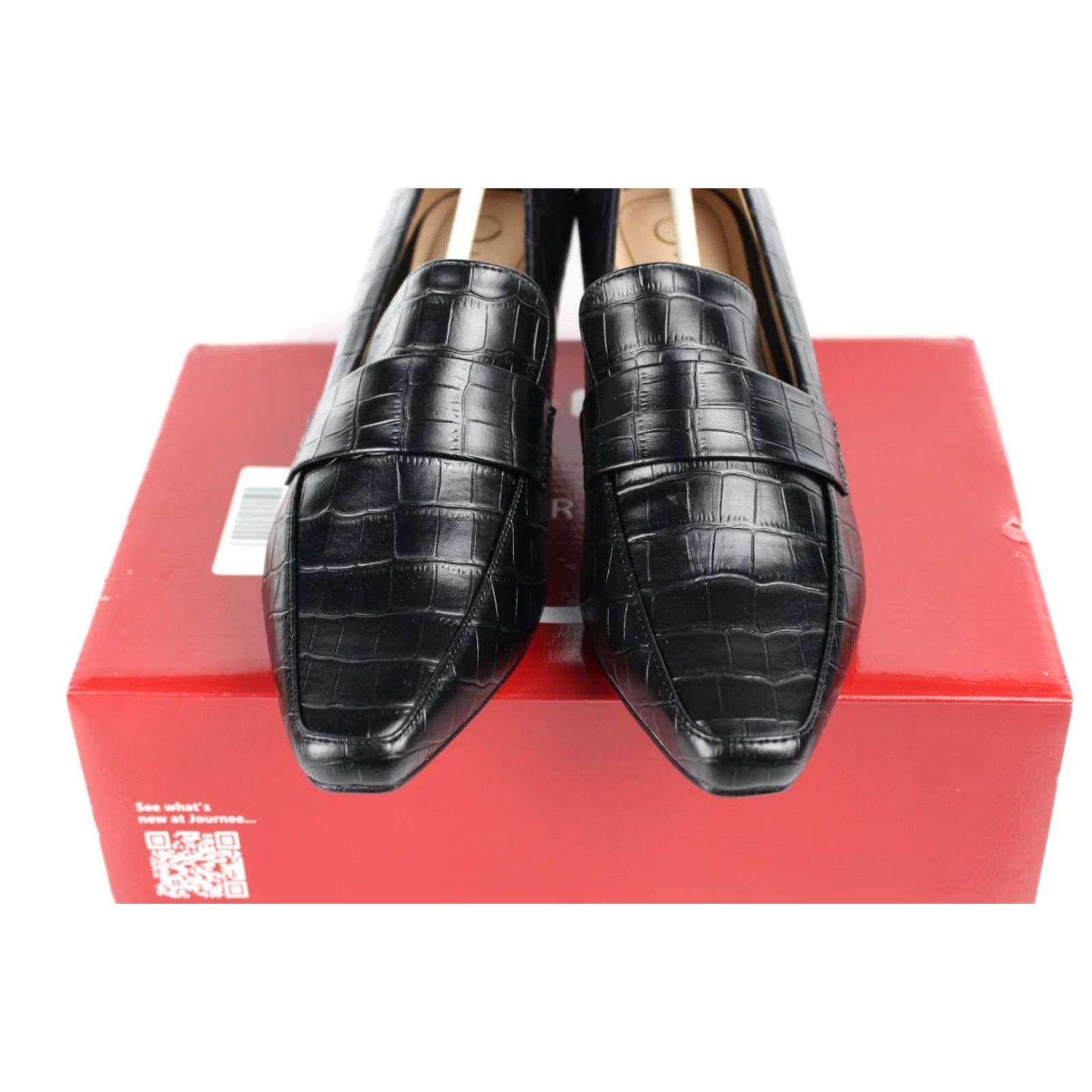 Vintage Journee Collection Women's Celina Pump Heels 7M Black Kitten Square Pump Heels Men? Size US 7 / IT 37 - 3 Thumbnail